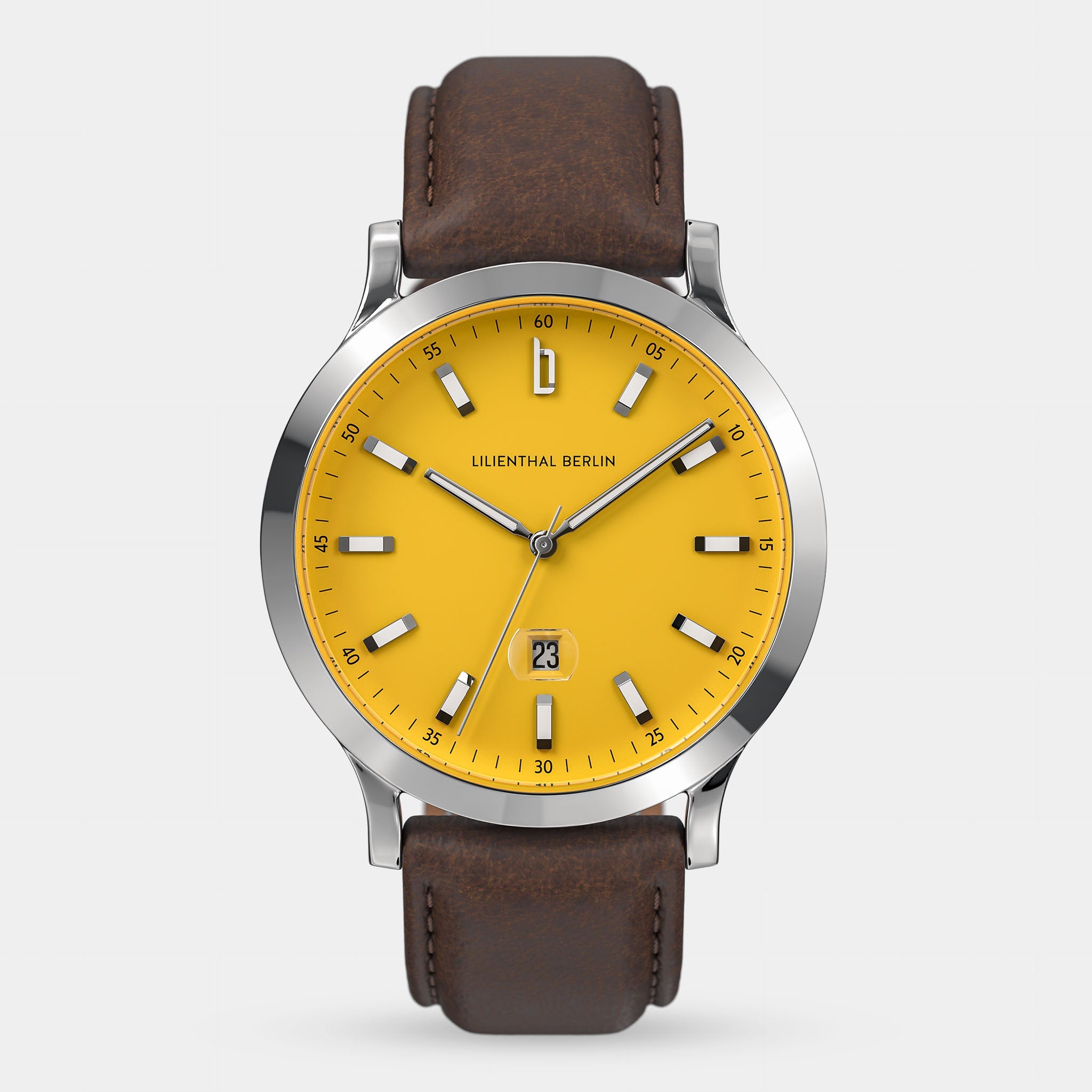 バリアルハンドル117MK-2 Huxley II Canary Yellow Leather Dark brown – Lilienthal Berlin