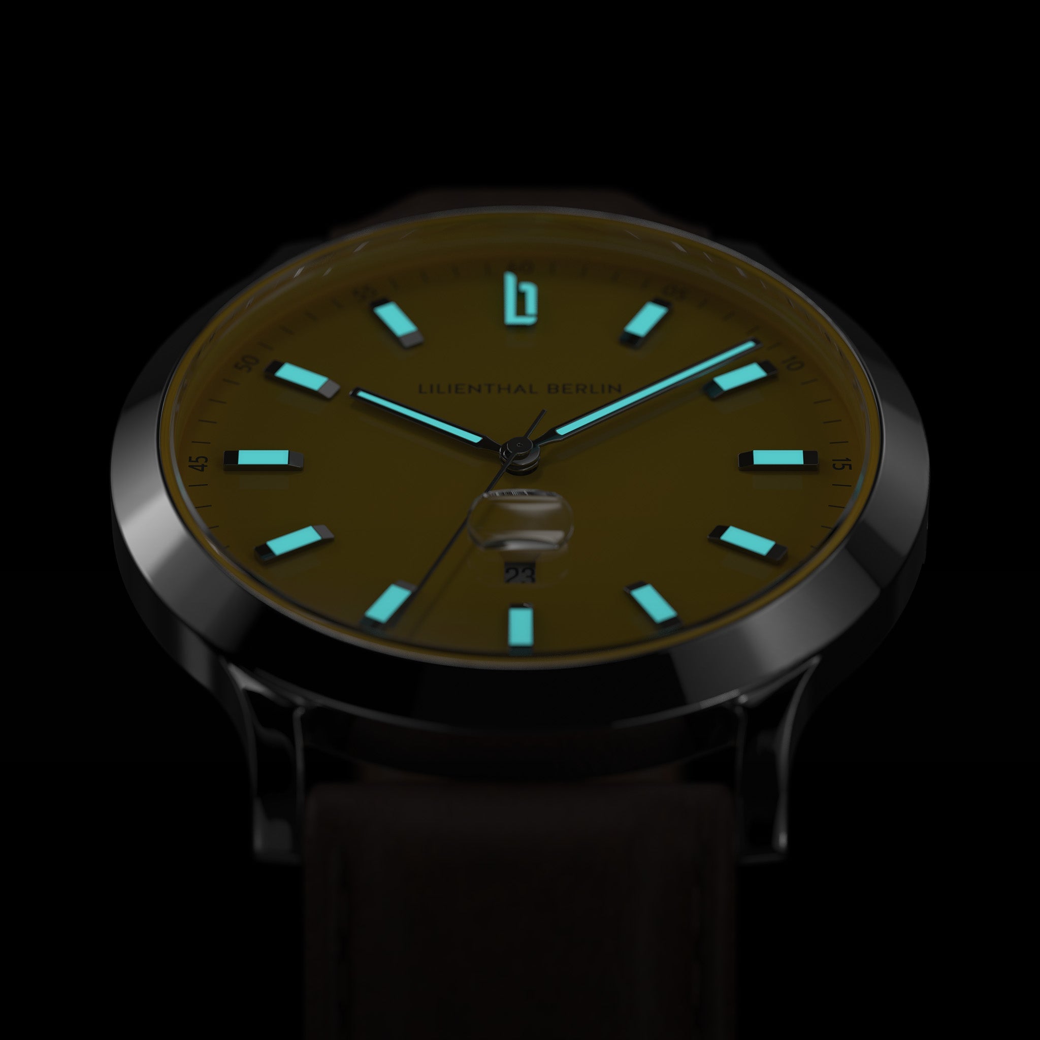 ルル Huxley II Canary Yellow Leather Dark brown – Lilienthal Berlin