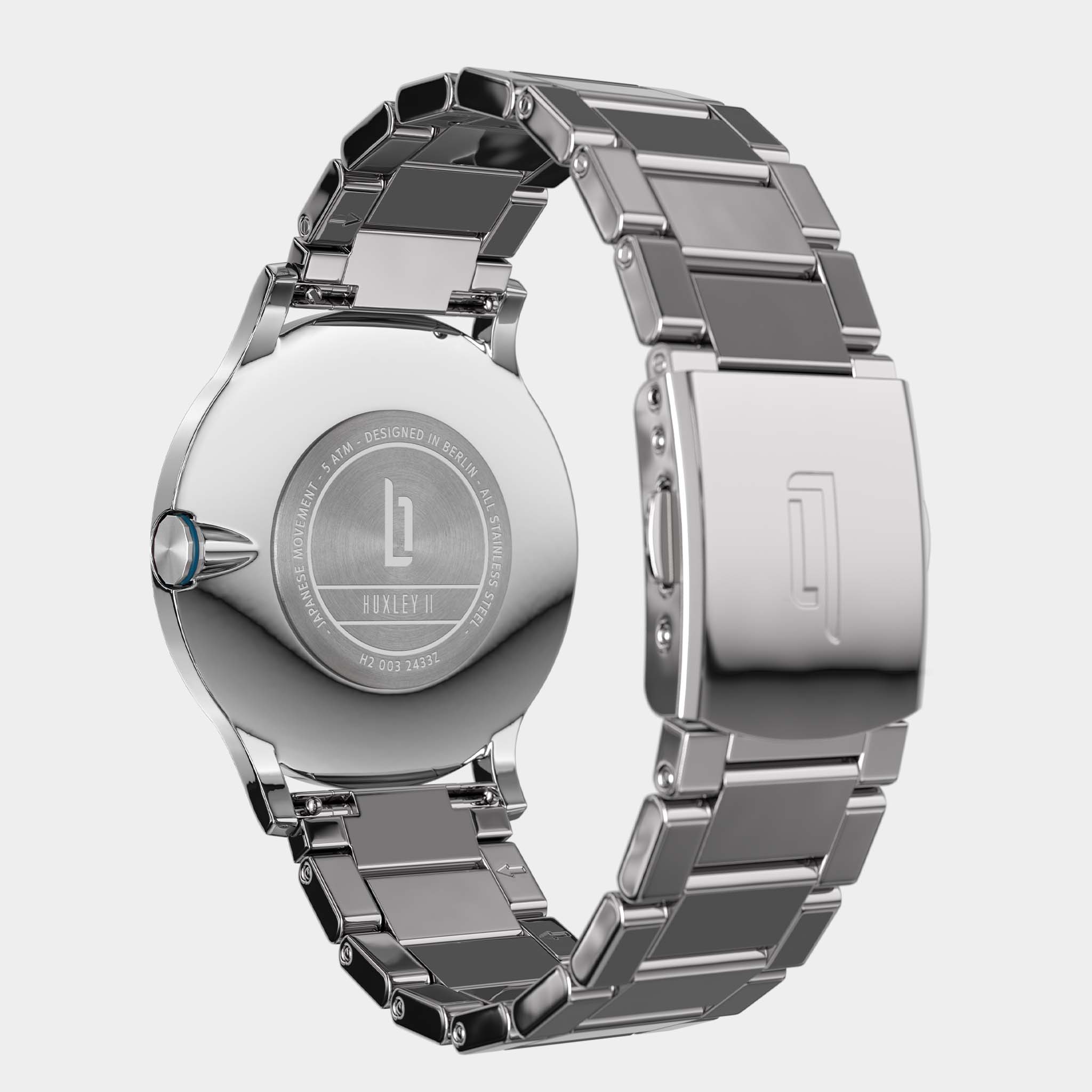 Huxley II Canary Yellow Stainless Steel Silver Glossy – Lilienthal