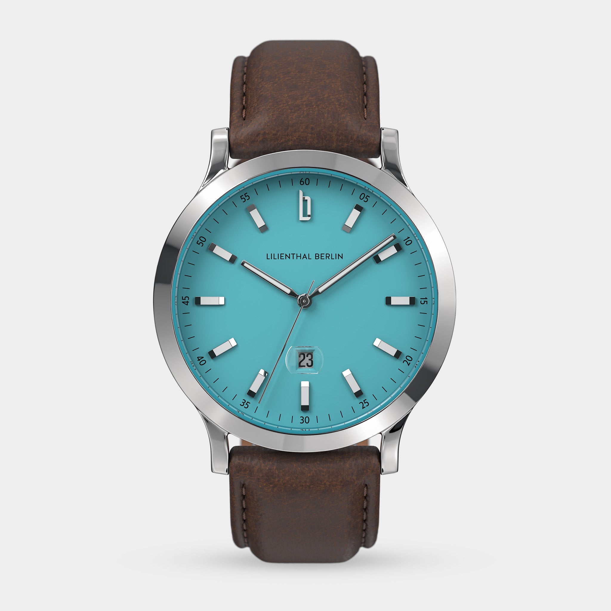 メルリル Huxley II Azure Blue Leather Dark Brown – Lilienthal Berlin