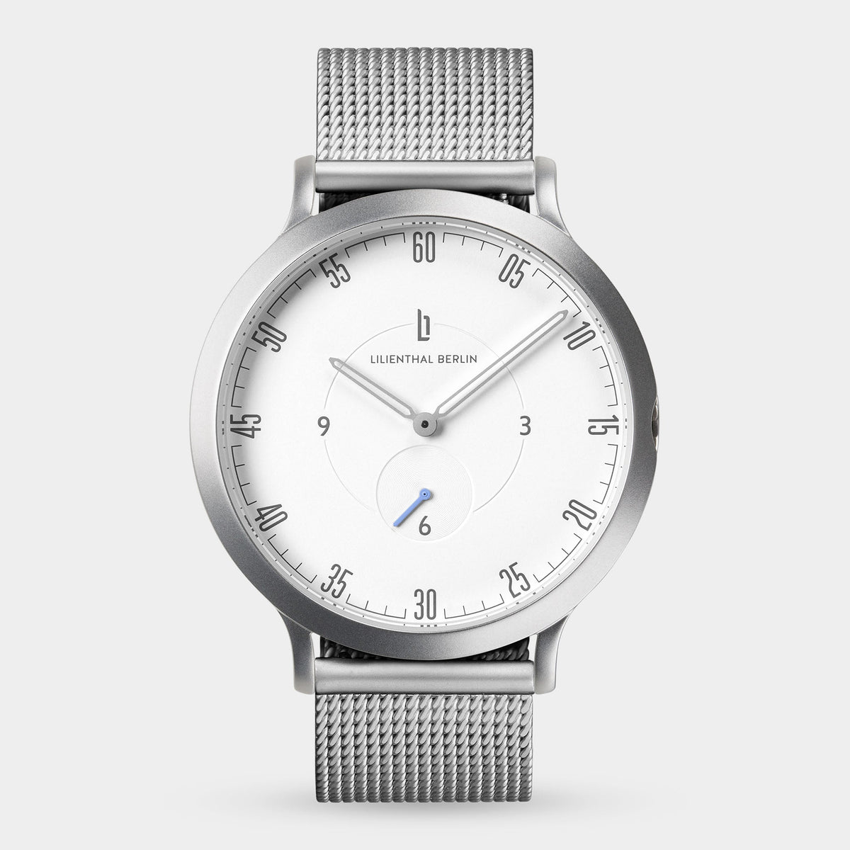 Lilienthal Berlin 1 Original Mesh Silver Matte Ndash Lilienthal Berlin North America — Galvanized, Sunburst Finish, Superluminova Details