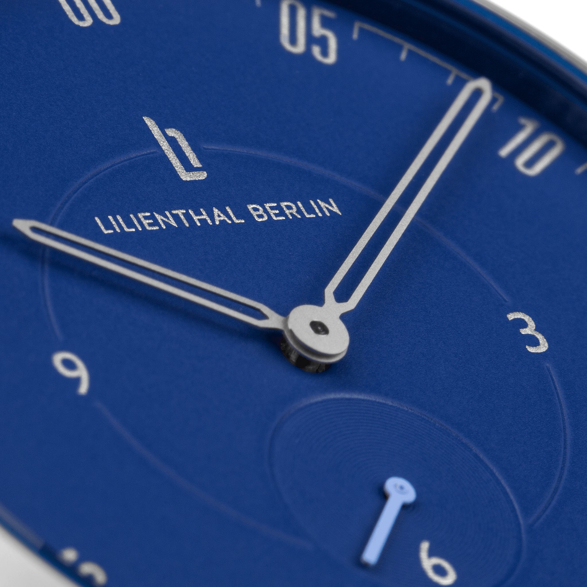 Lilienthal 1 Original Silver-Blue - Leather Dark Blue - Lilienthal Berlin
