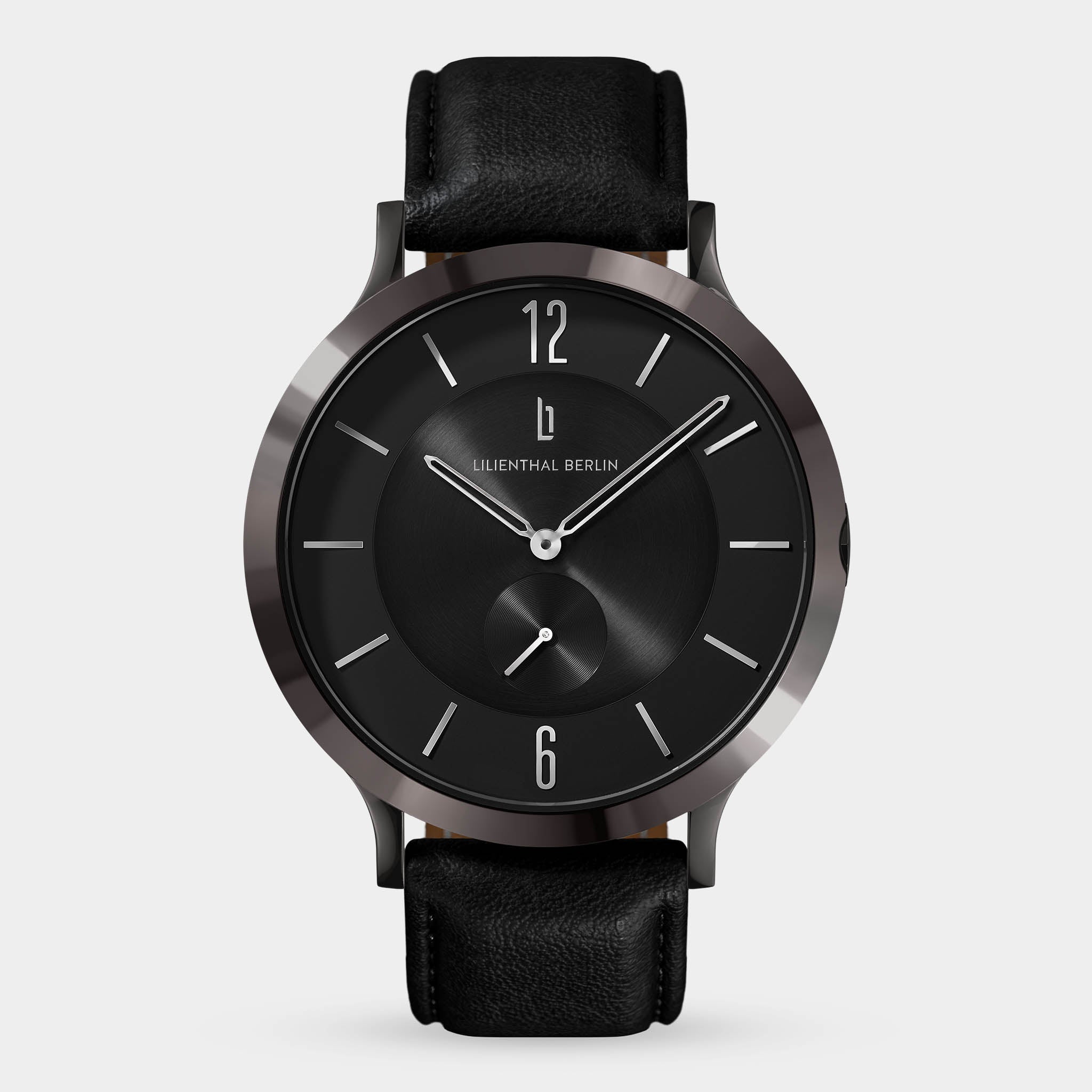 The Classic Dark Silver Black Leather Black – Lilienthal Berlin