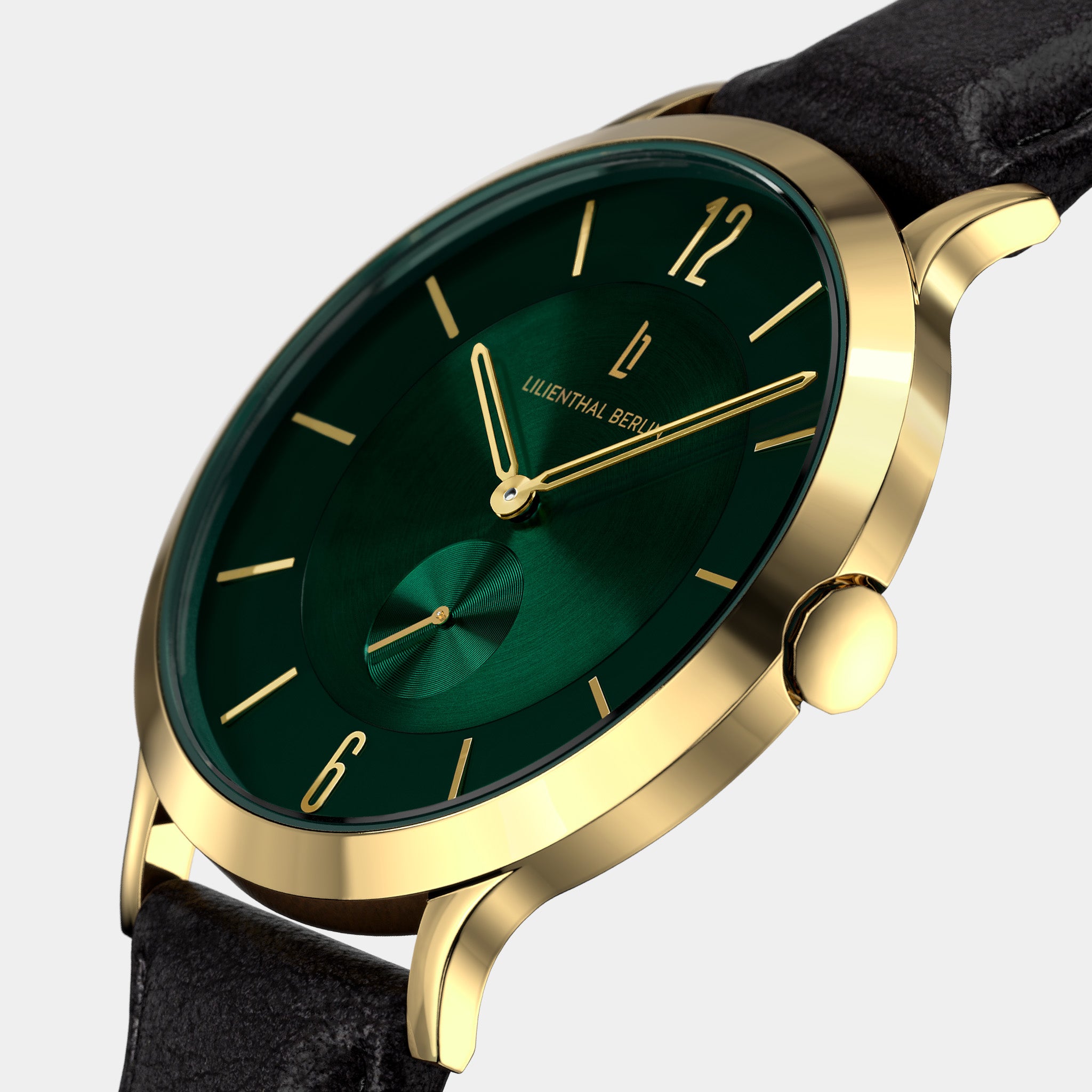 The Classic Gold Green Leather Black – Lilienthal Berlin - North