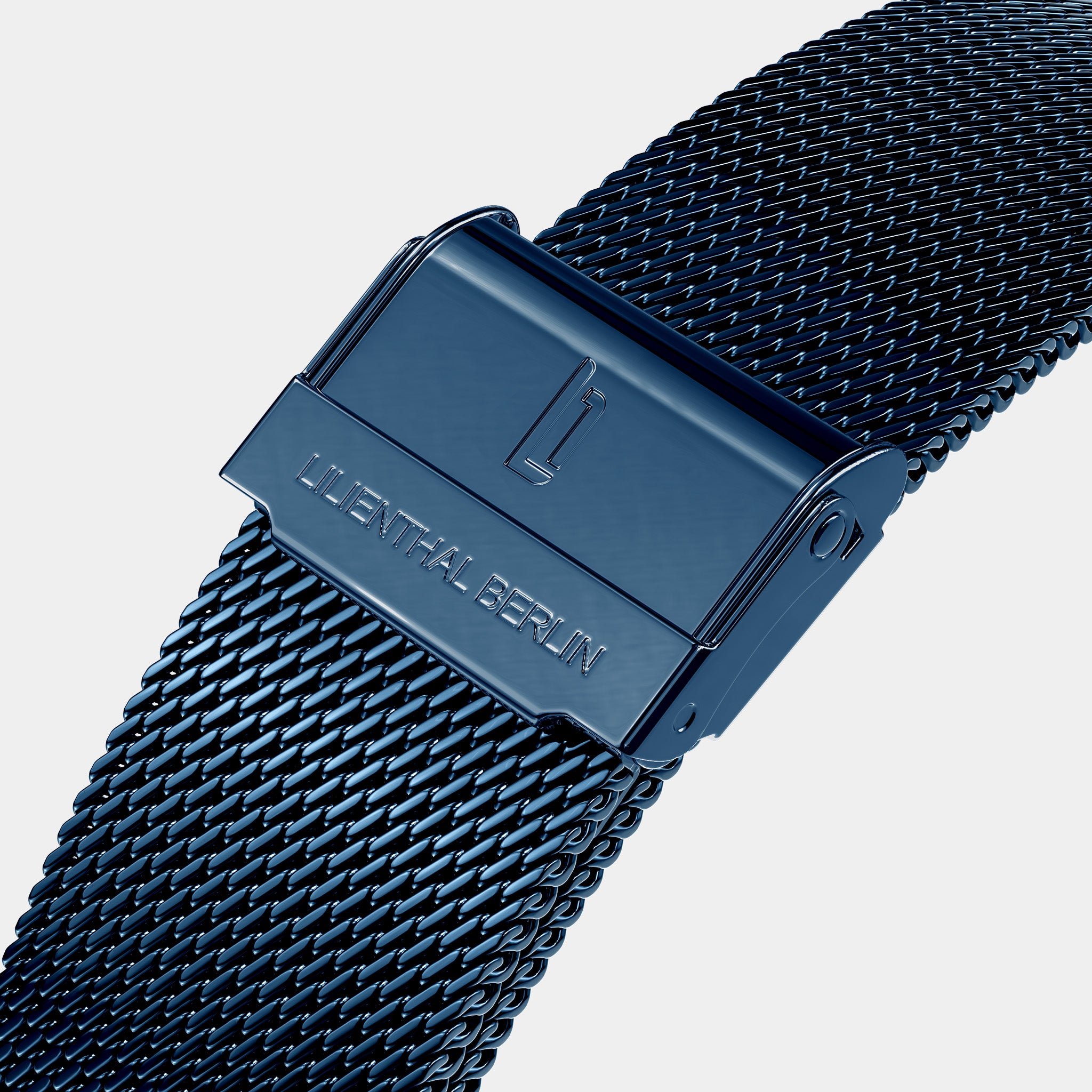 The Classic Blue Rose Gold Mesh Blue Glossy – Lilienthal Berlin
