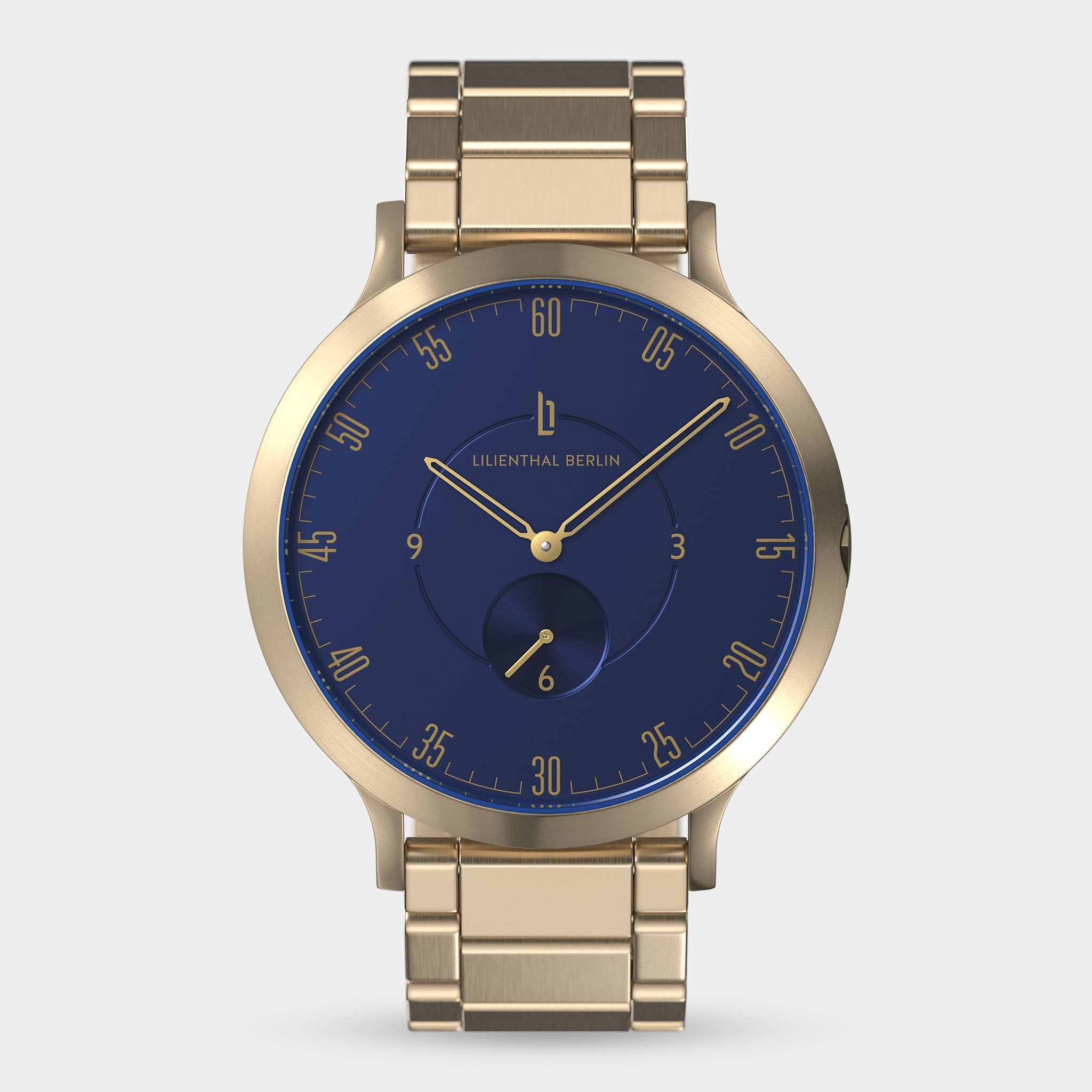 Lilienthal 1 Gold Blue Stainless Steel Gold – Lilienthal Berlin