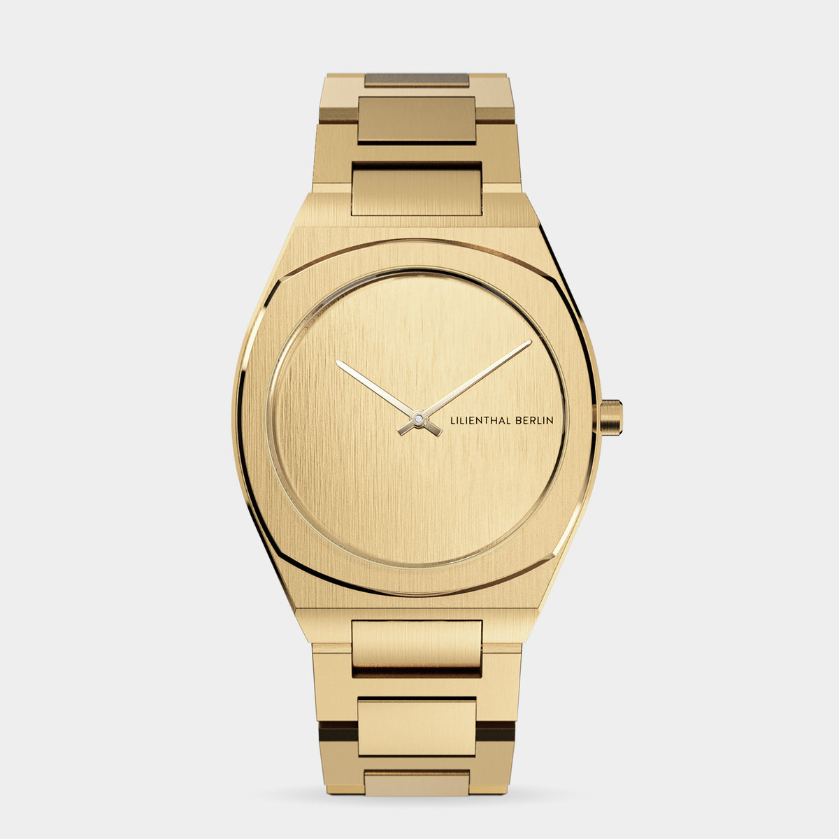 Lilienthal Berlin Nuvora Mono Gold Watch Stainless Steel Mesh