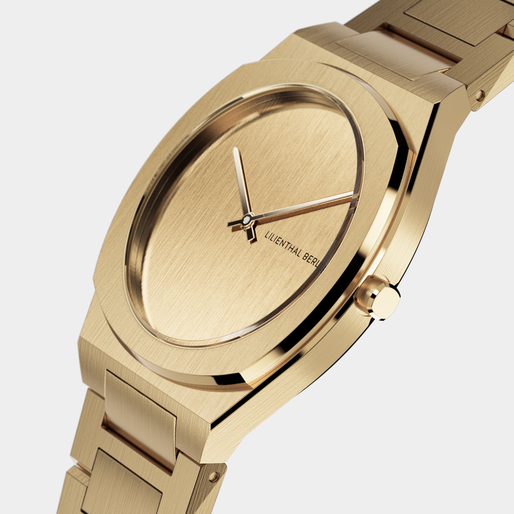 Nuvora – Watch – Gold – Stainless Steel Linked – Lilienthal Berlin