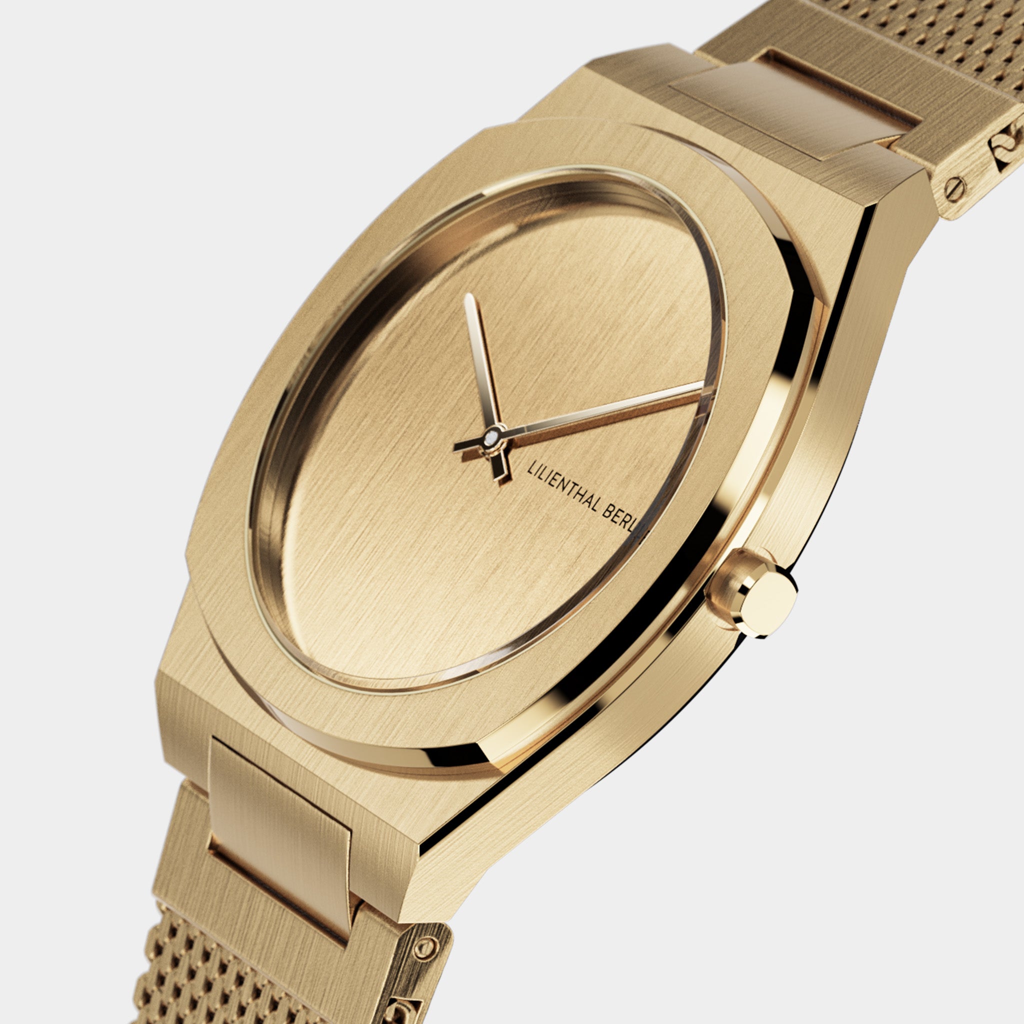 Nuvora – Watch – Gold – Stainless Steel Mesh – Lilienthal Berlin