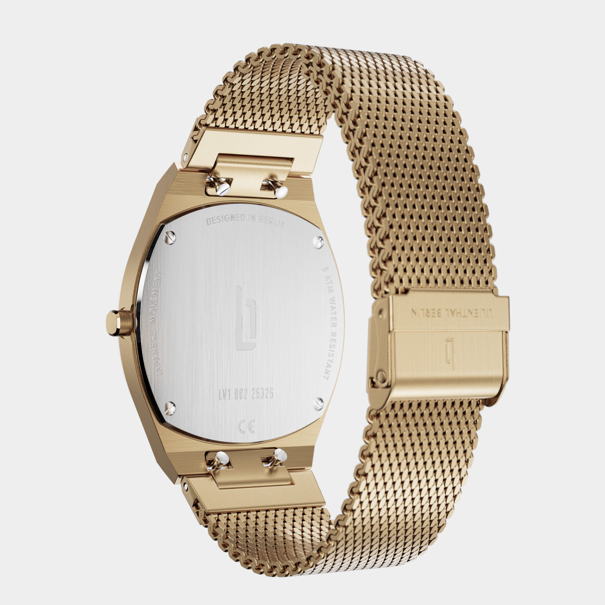 Nuvora – Watch – Gold – Stainless Steel Mesh – Lilienthal Berlin