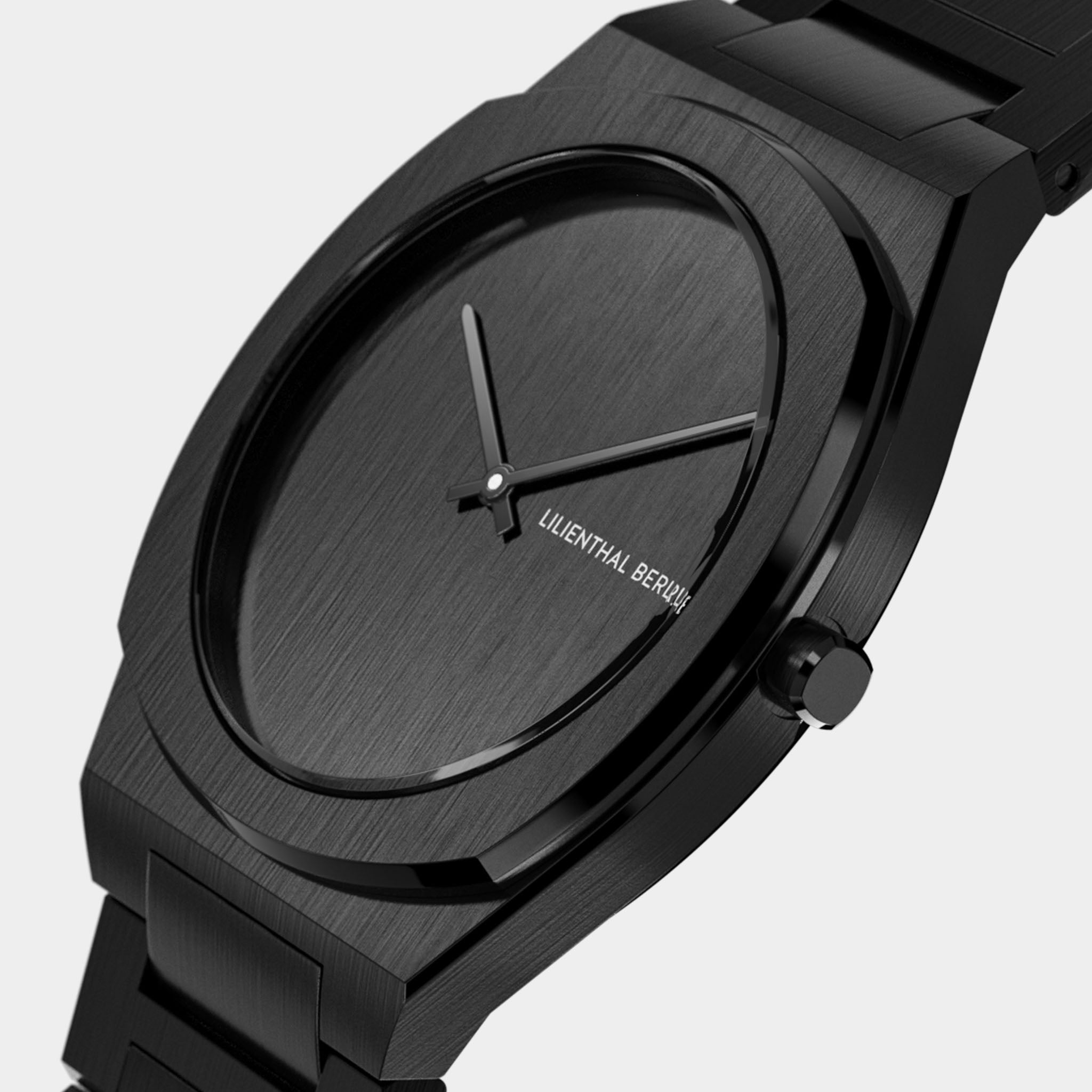 Nuvora – Watch – Black – Stainless Steel Mesh – Lilienthal Berlin