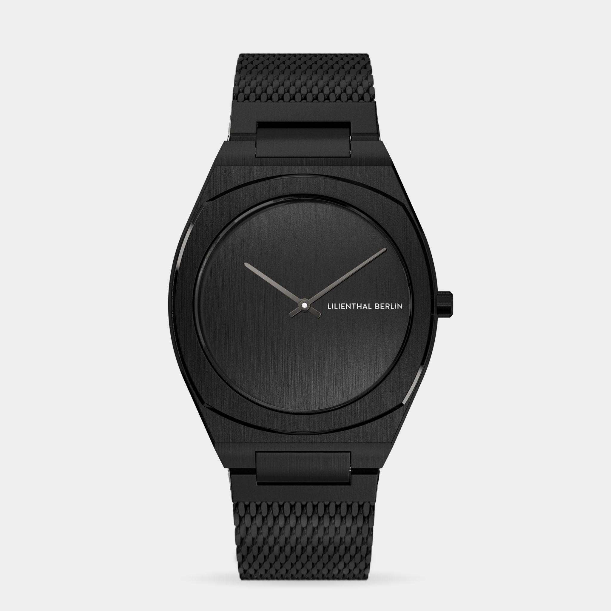 Nuvora – Watch – Black – Stainless Steel Mesh – Lilienthal Berlin