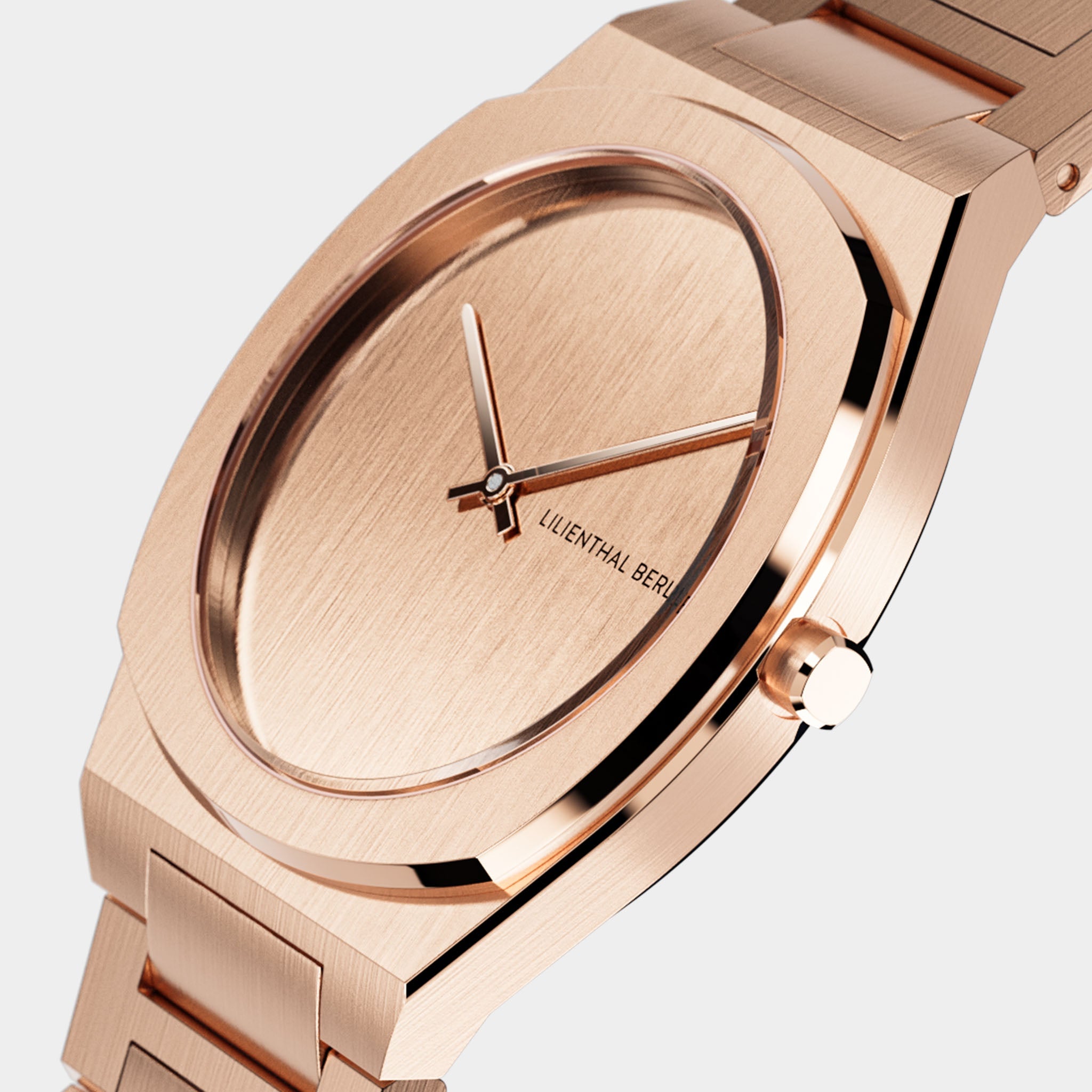 Nuvora – Watch – Rosegold – Stainless Steel Linked – Lilienthal