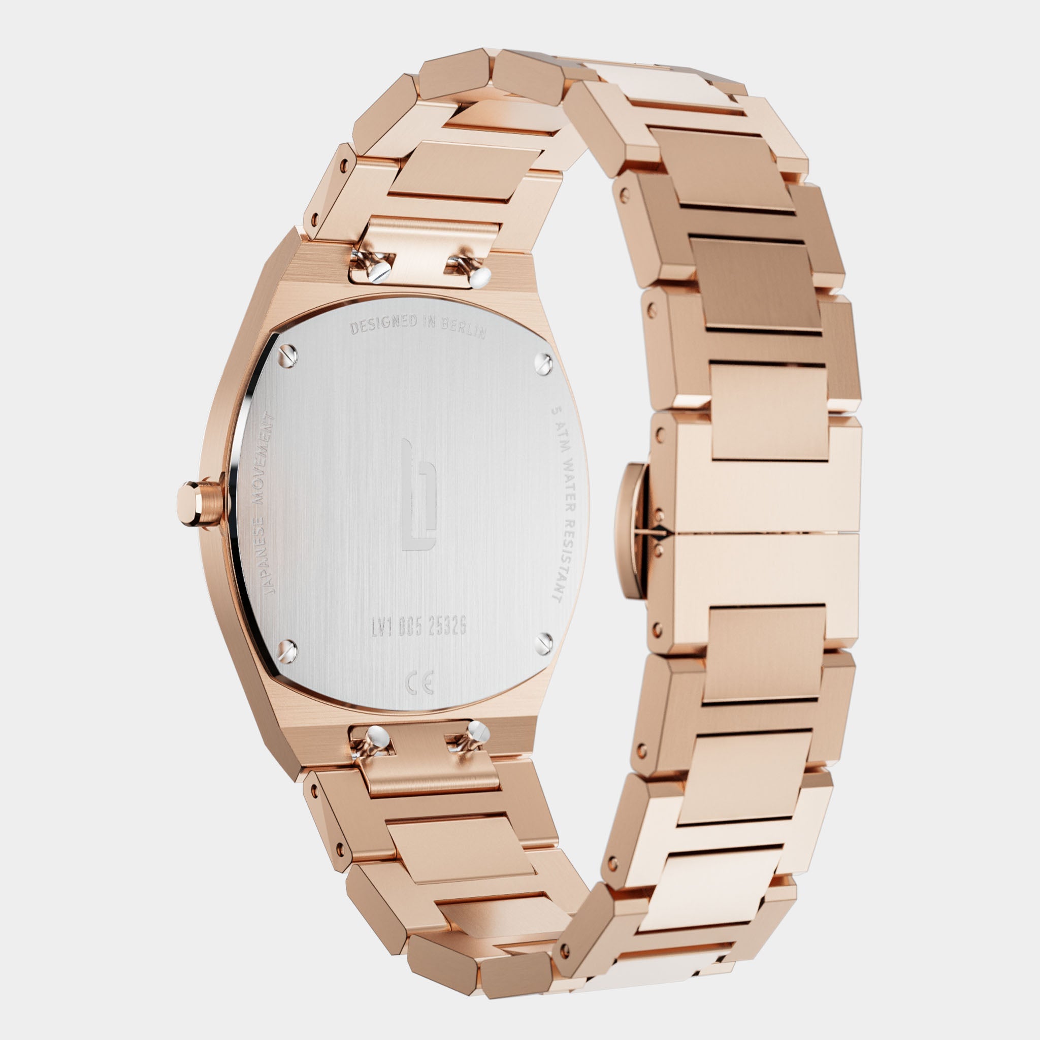 Nuvora – Watch – Rosegold – Stainless Steel Linked – Lilienthal