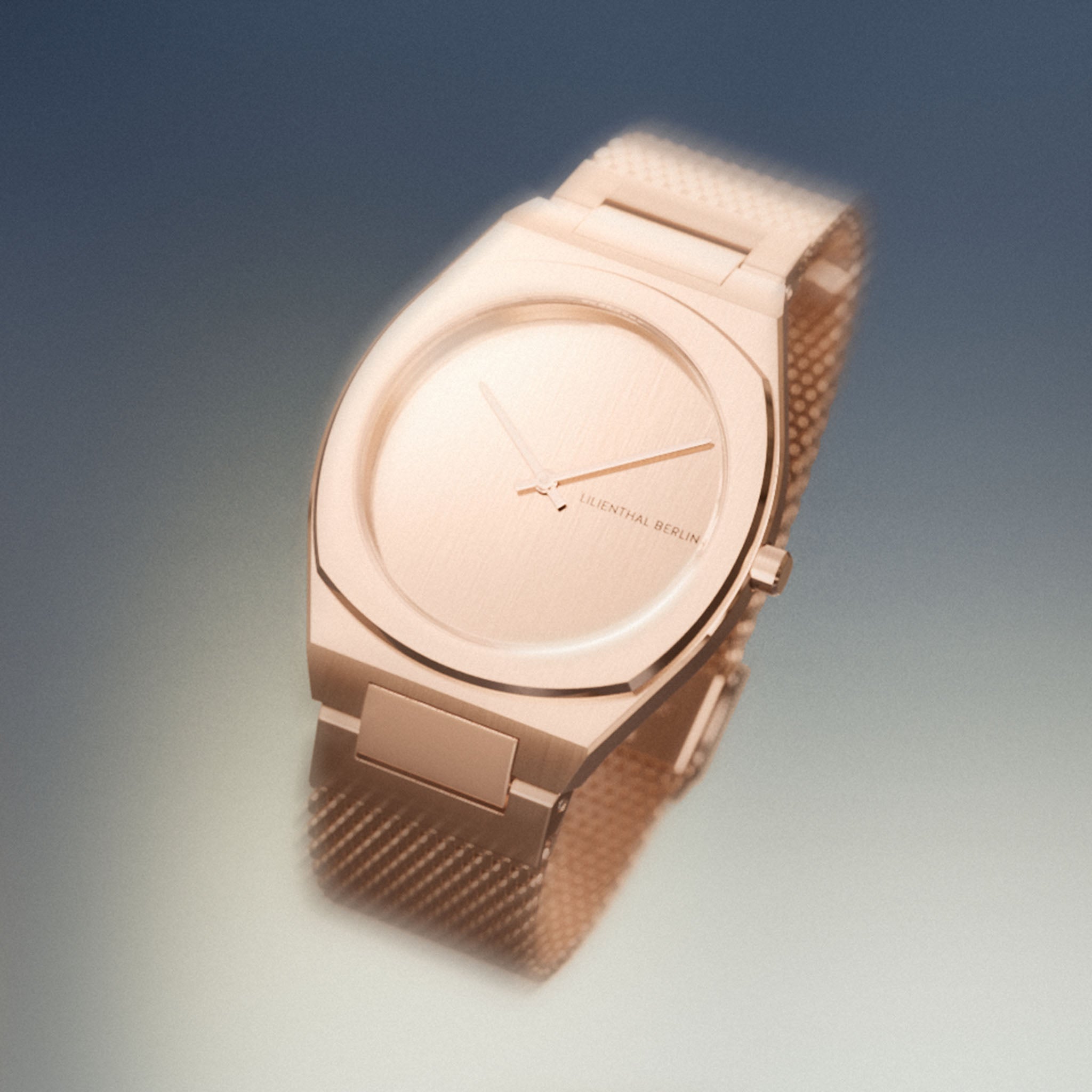 Nuvora – Watch – Rosegold – Stainless Steel Mesh – Lilienthal