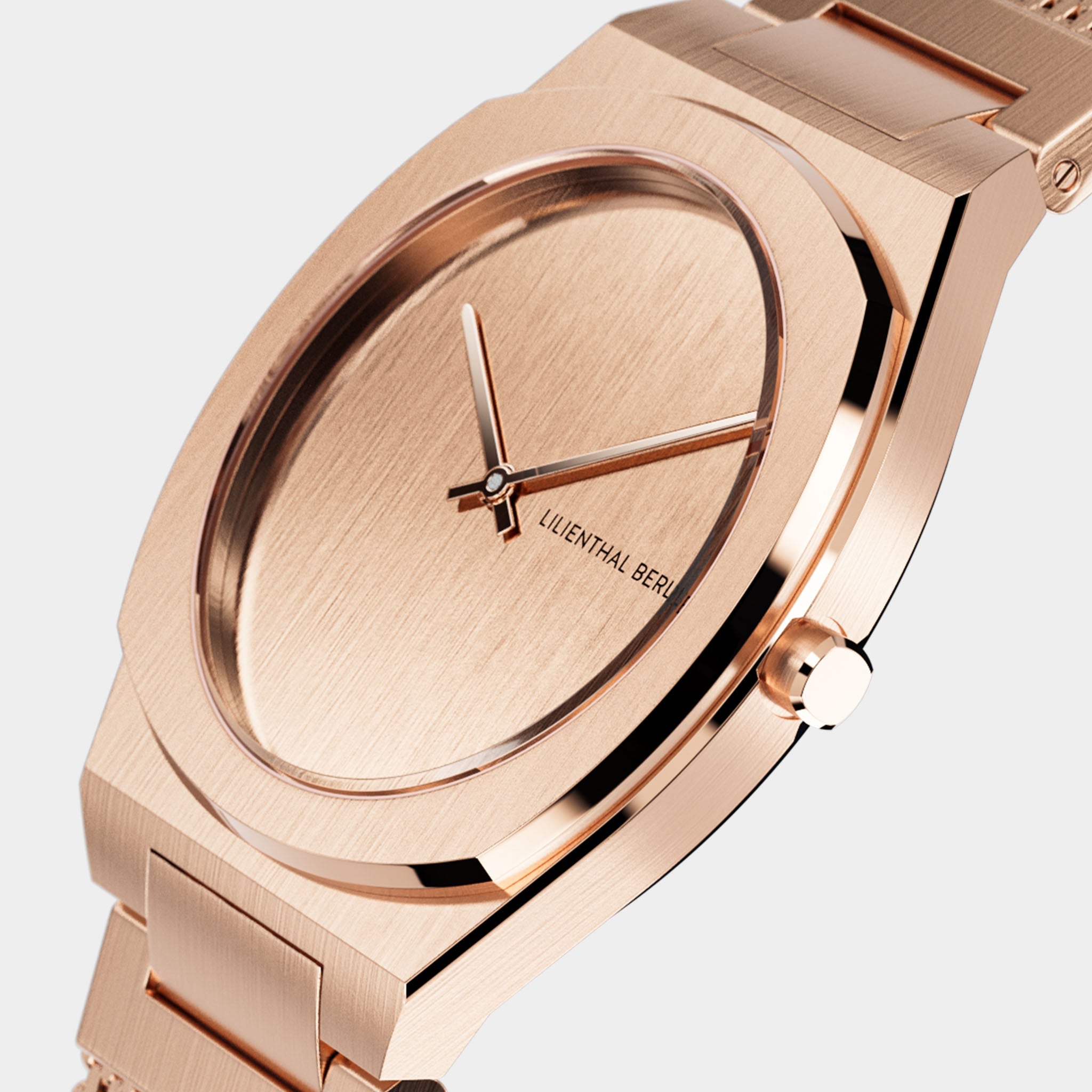 Nuvora – Watch – Rosegold – Stainless Steel Mesh – Lilienthal