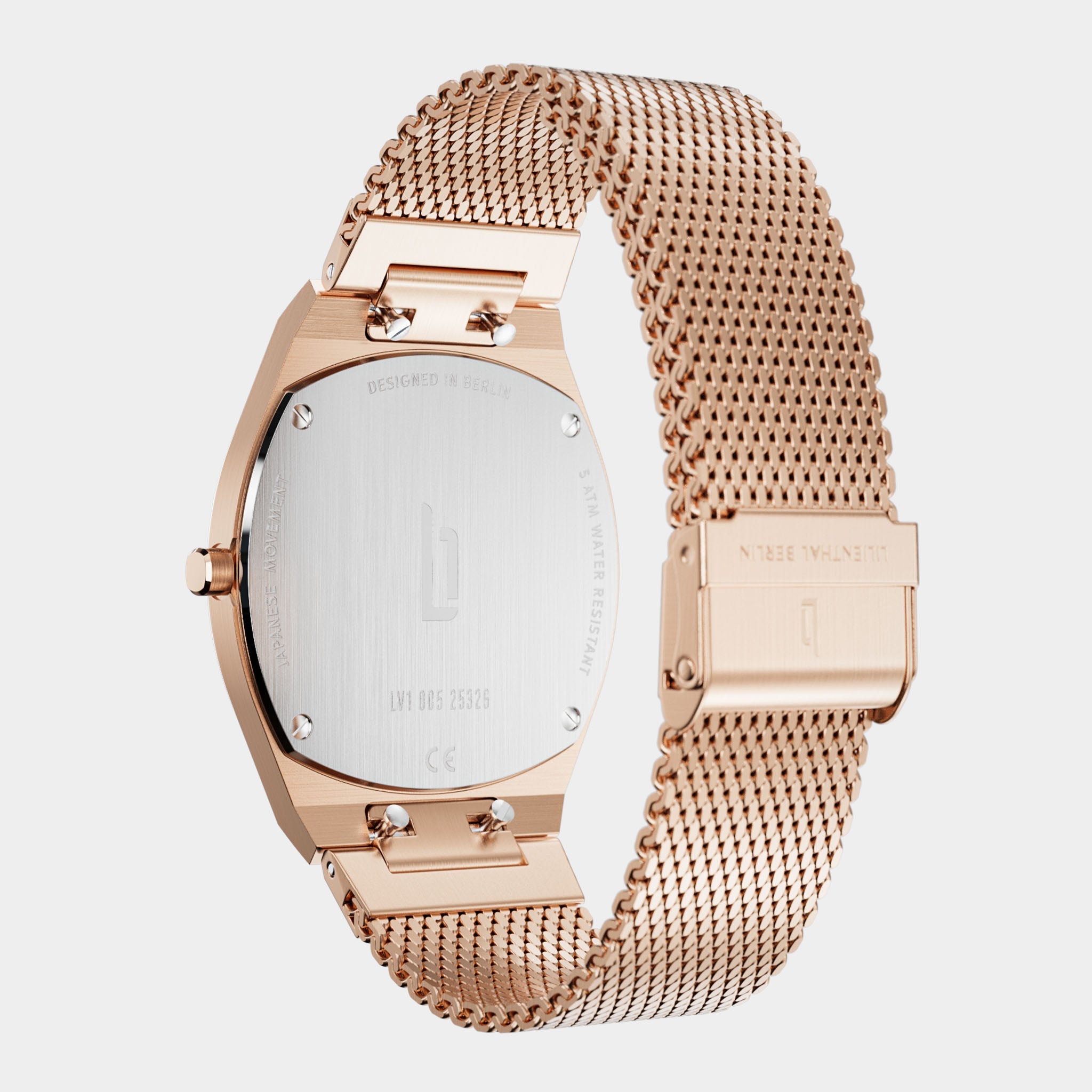 Nuvora – Watch – Rosegold – Stainless Steel Mesh – Lilienthal