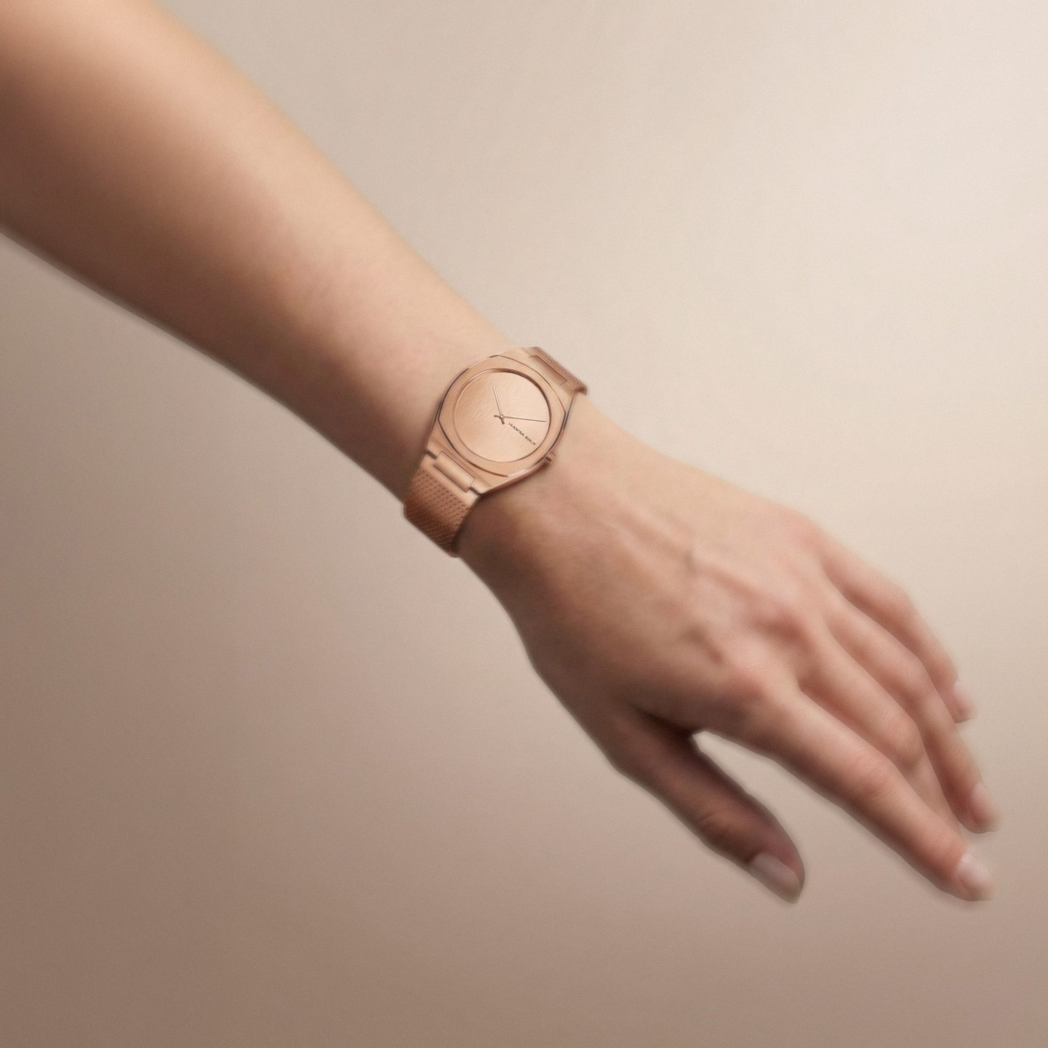 Nuvora – Watch – Rosegold – Stainless Steel Mesh – Lilienthal