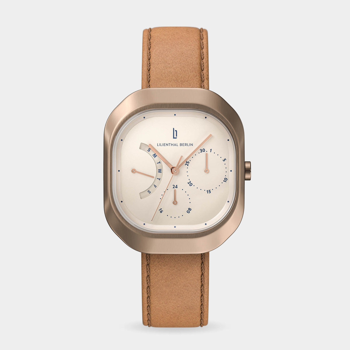 Lilienthal Berlin Multimatica Blue Rose Gold Leather Dark Blue Ndash Lilienthal Berlin North America