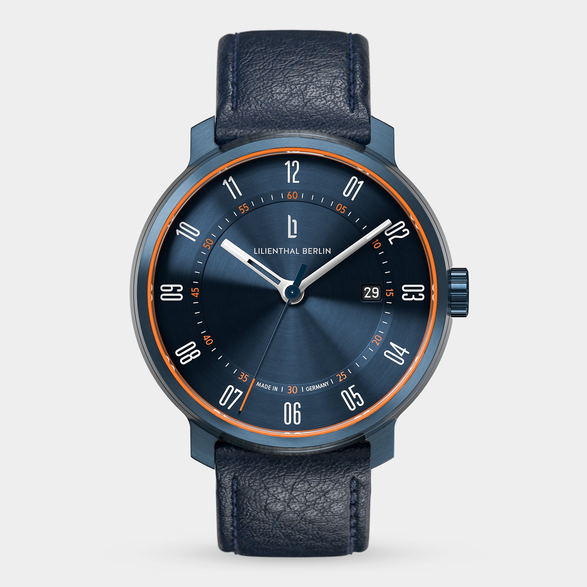 Neolux Blue Orange - Leather Dark Blue - Lilienthal Berlin