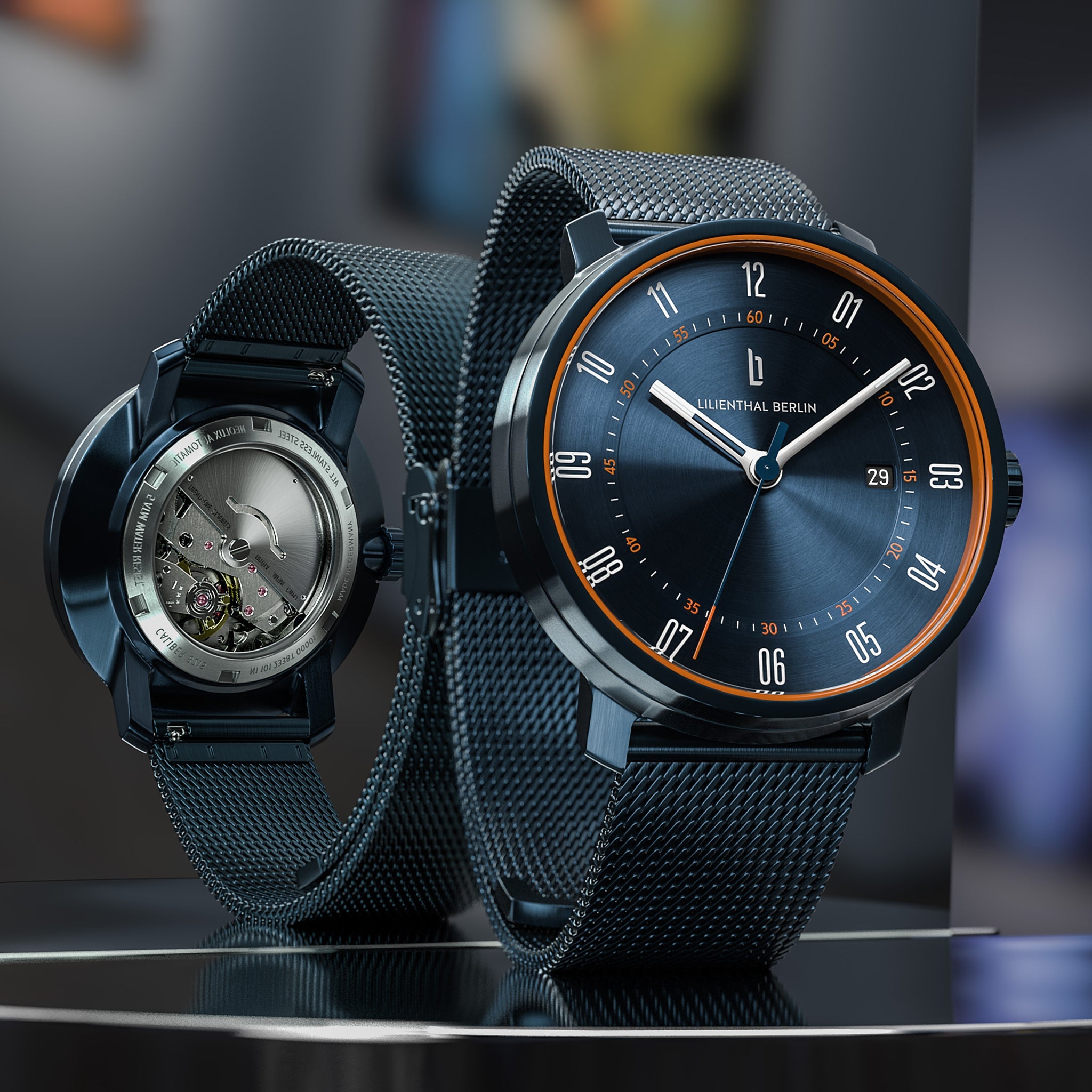 Neolux Blue Orange - Mesh Blue Brushed - Lilienthal Berlin