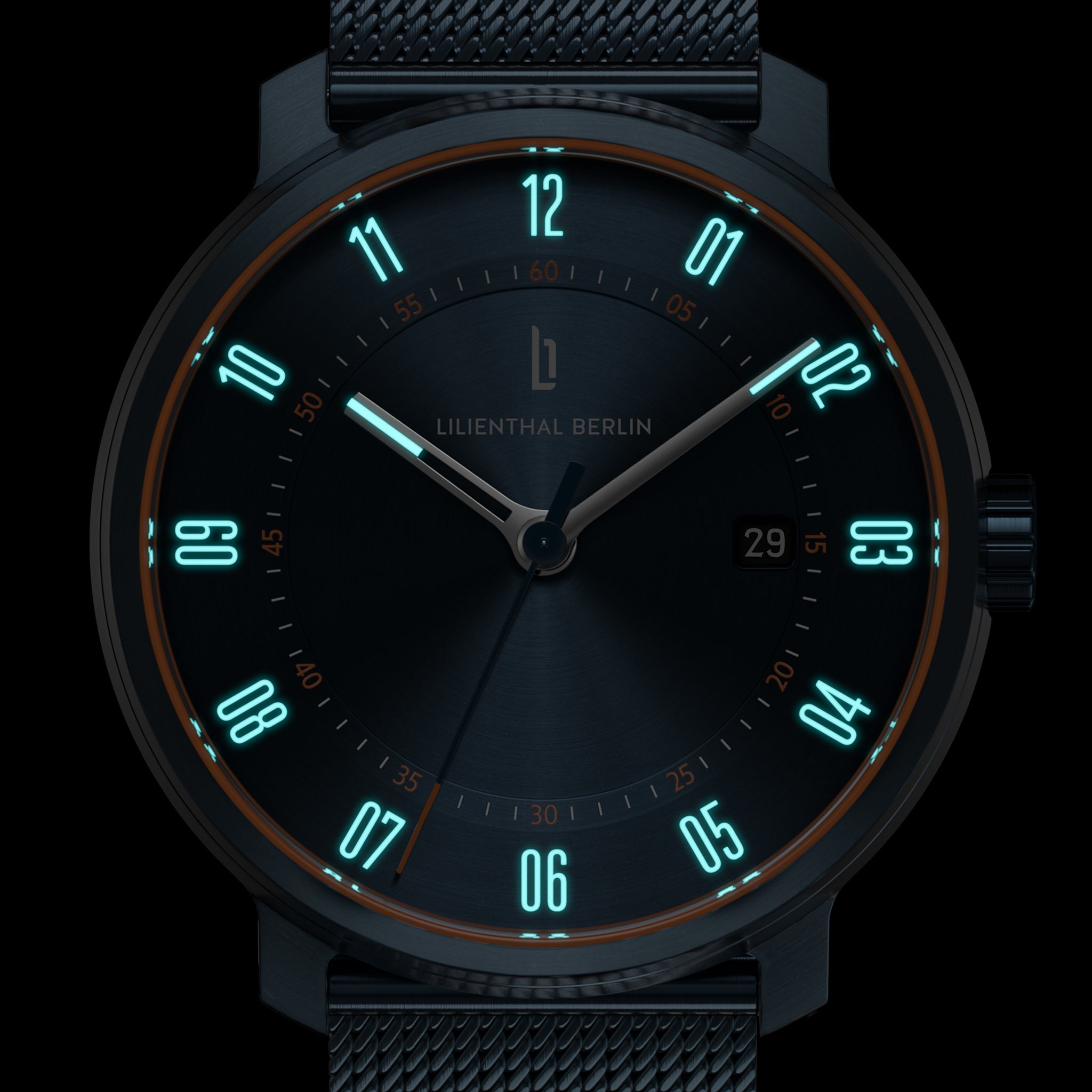 Neolux Blue Orange - Mesh Blue Brushed - Lilienthal Berlin