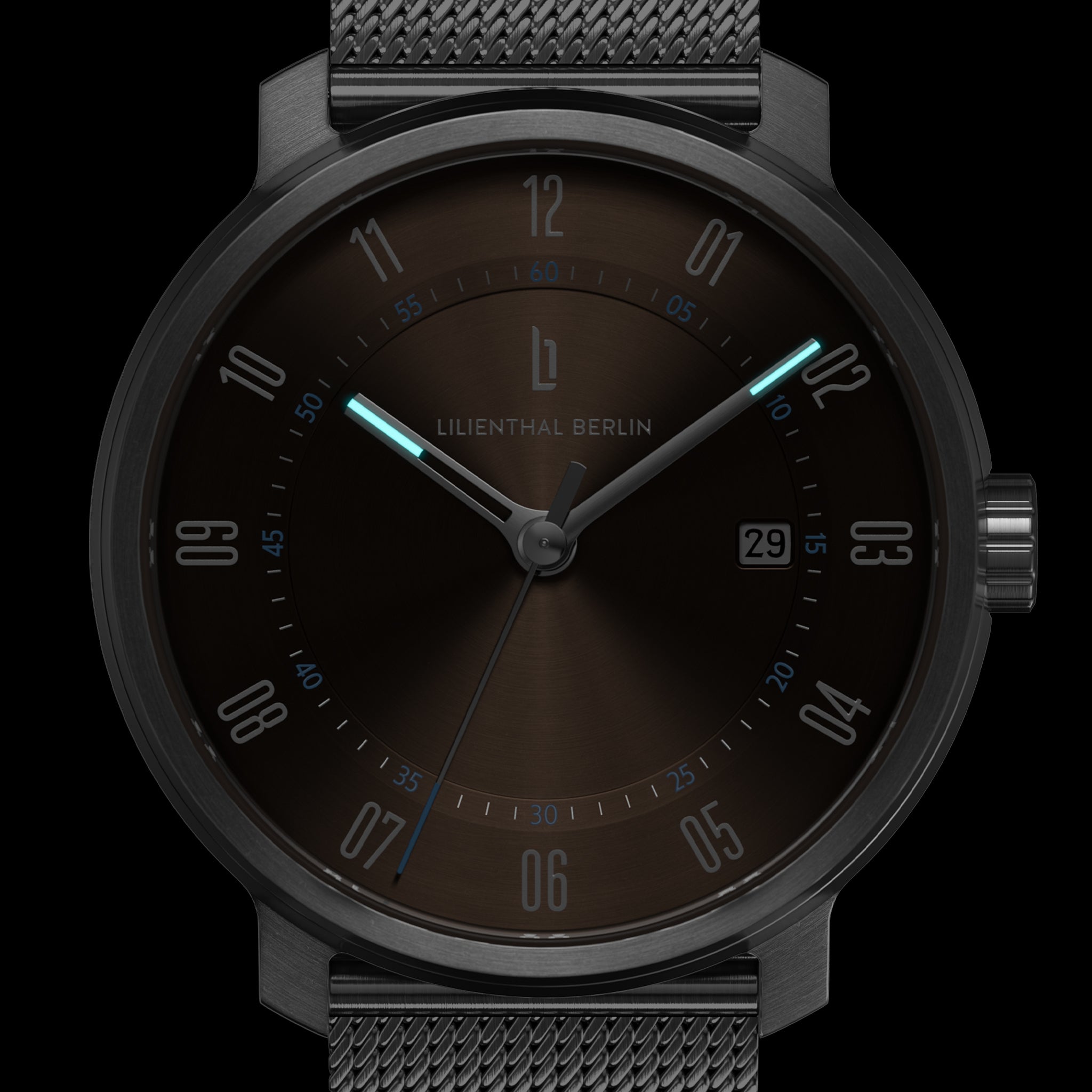 Neolux Silver Brown Mesh Silver Brushed – Lilienthal Berlin