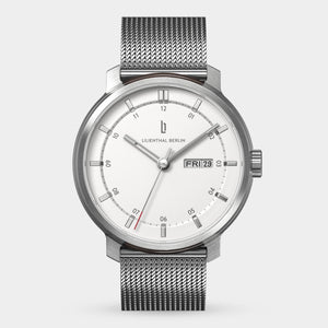 Neolux Day Date Silver White - Lilienthal Berlin