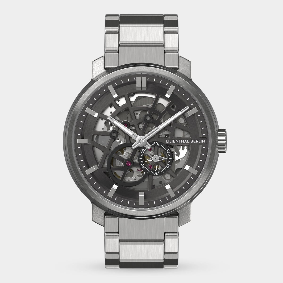 Lilienthal Berlin Neolux Skeleton Black Orange Stainless Steel Ndash Lilienthal Berlin North America