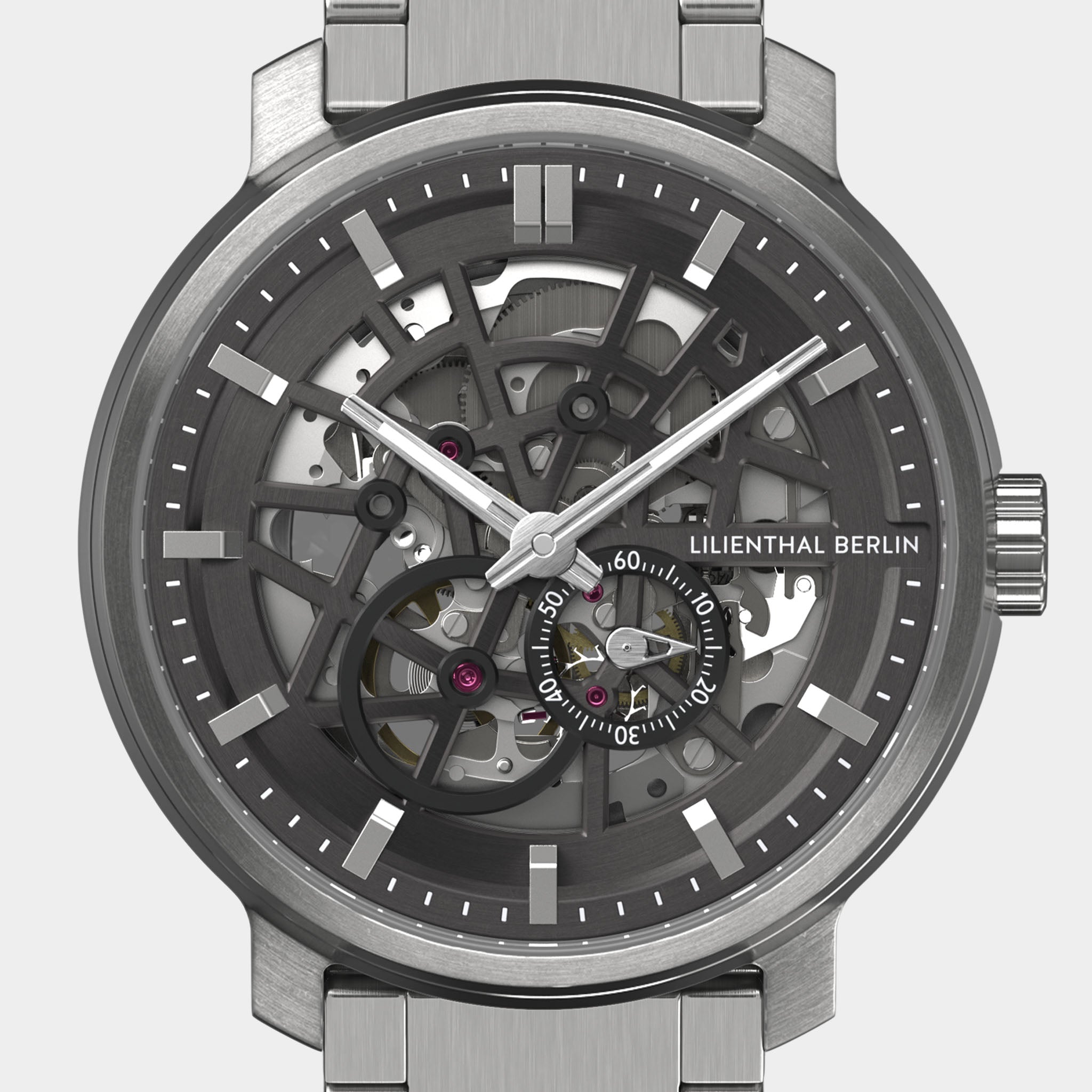 ルパン Neolux Skeleton Silver Grey - Stainless Steel – Lilienthal Berlin