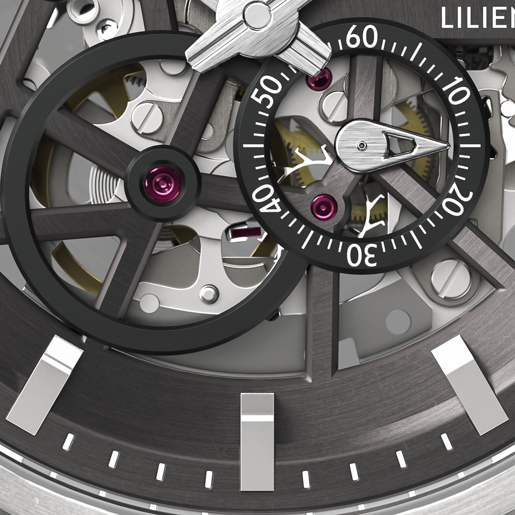 Neolux Skeleton Silver Grey - Stainless Steel – Lilienthal Berlin