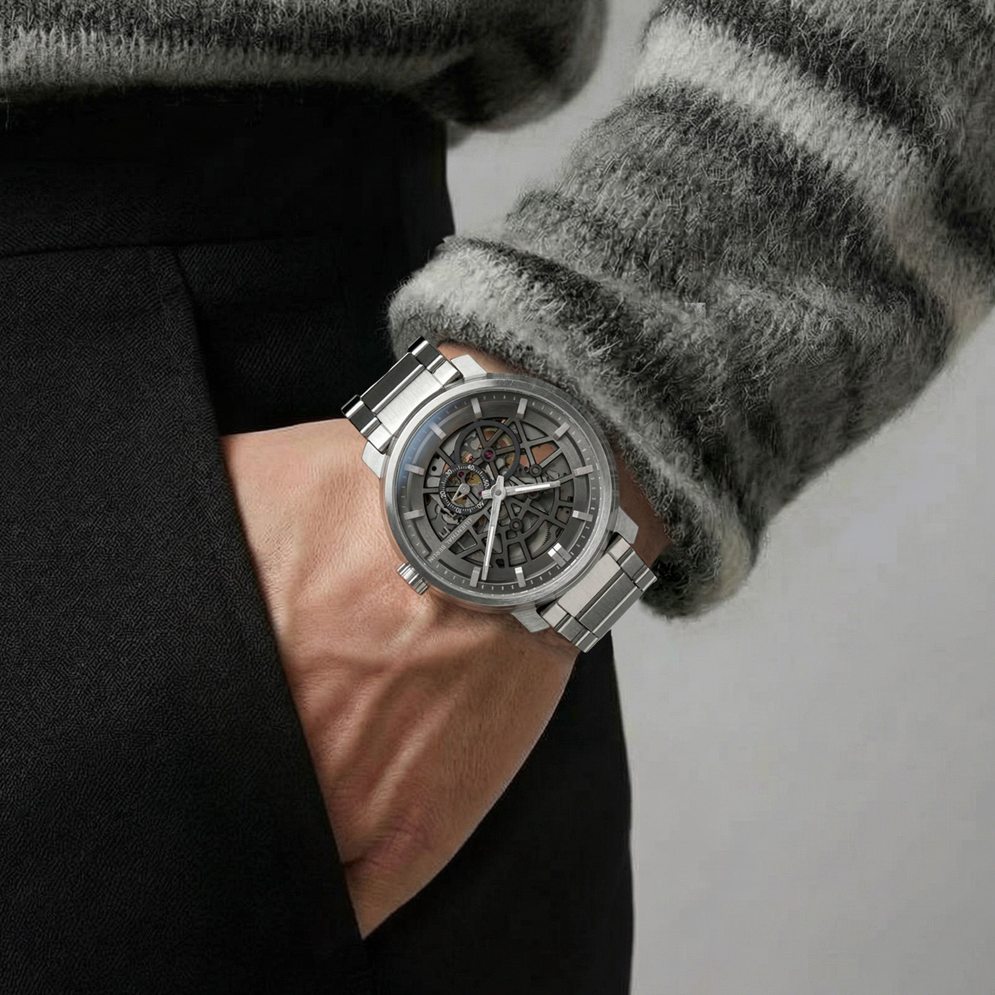 Neolux Skeleton Silver Grey - Stainless Steel – Lilienthal Berlin
