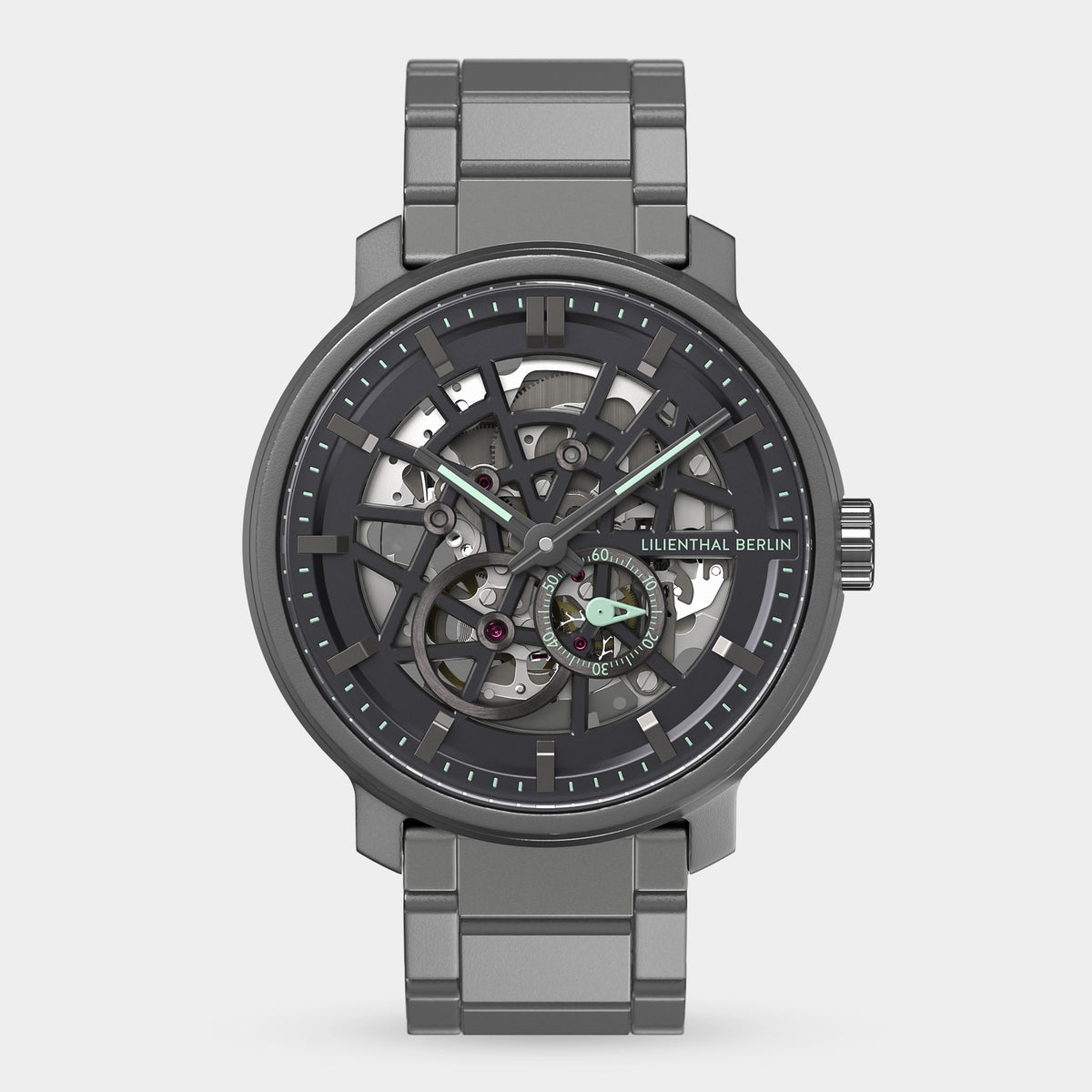 Lilienthal Berlin Neolux Skeleton Black Orange Stainless Steel Ndash Lilienthal Berlin North America
