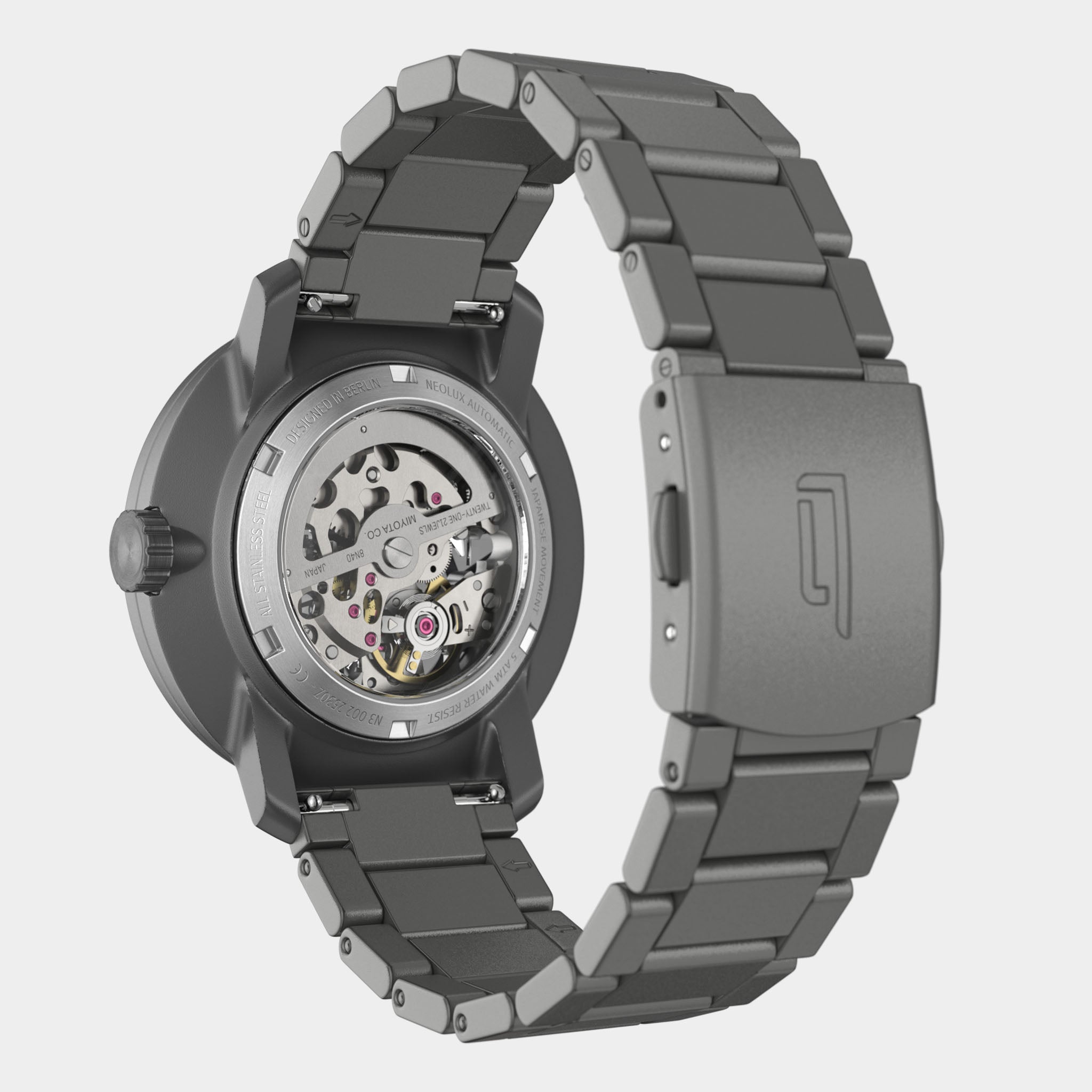 Neolux Skeleton Dark Grey - Stainless Steel – Lilienthal Berlin