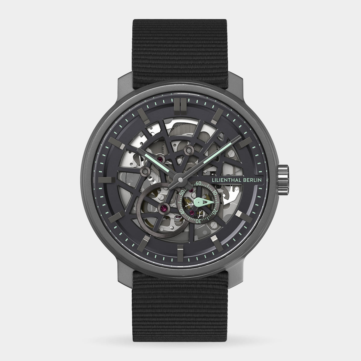 Lilienthal Berlin Neolux Skeleton Black Orange Stainless Steel Ndash Lilienthal Berlin North America