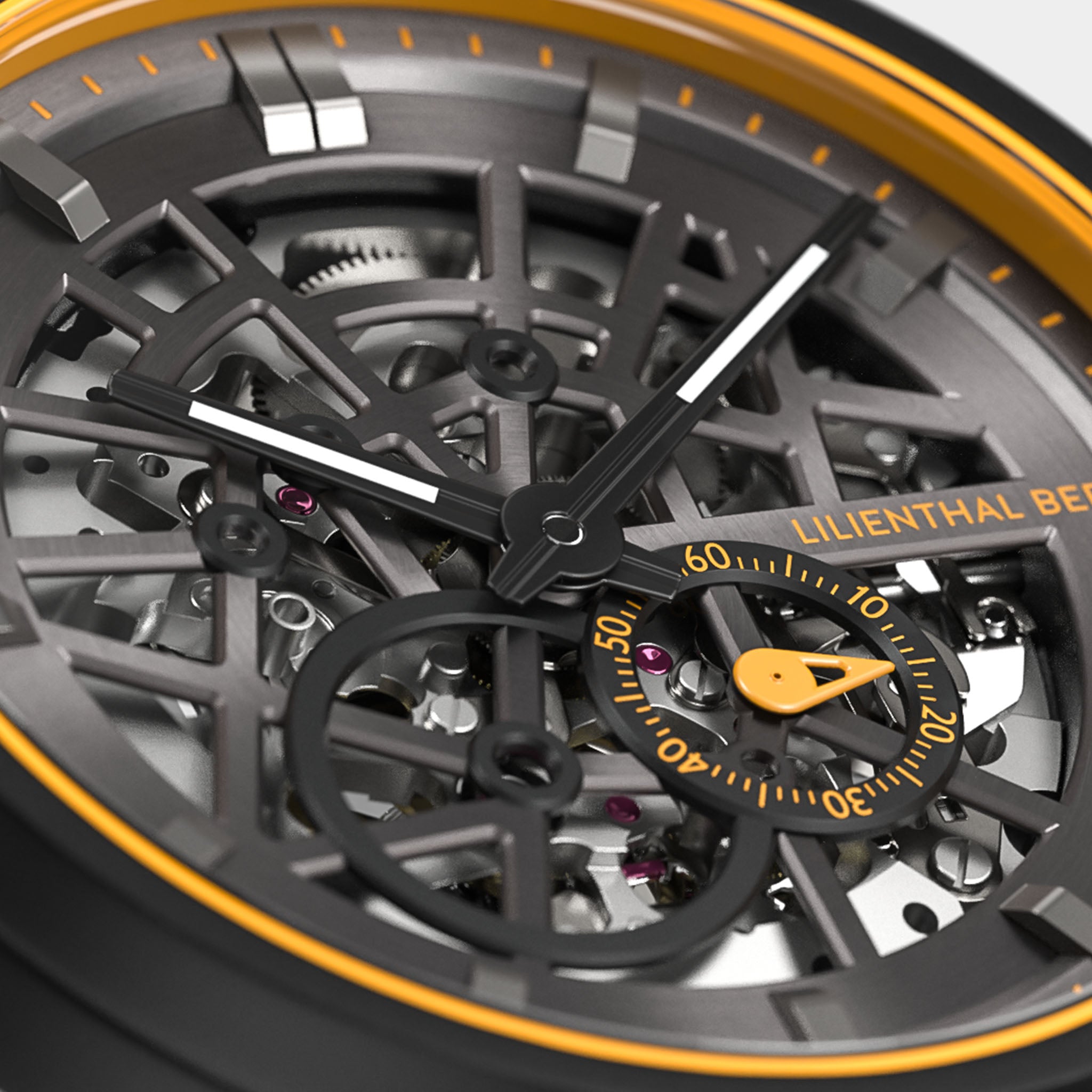 Neolux Skeleton Black Orange - Stainless Steel – Lilienthal Berlin