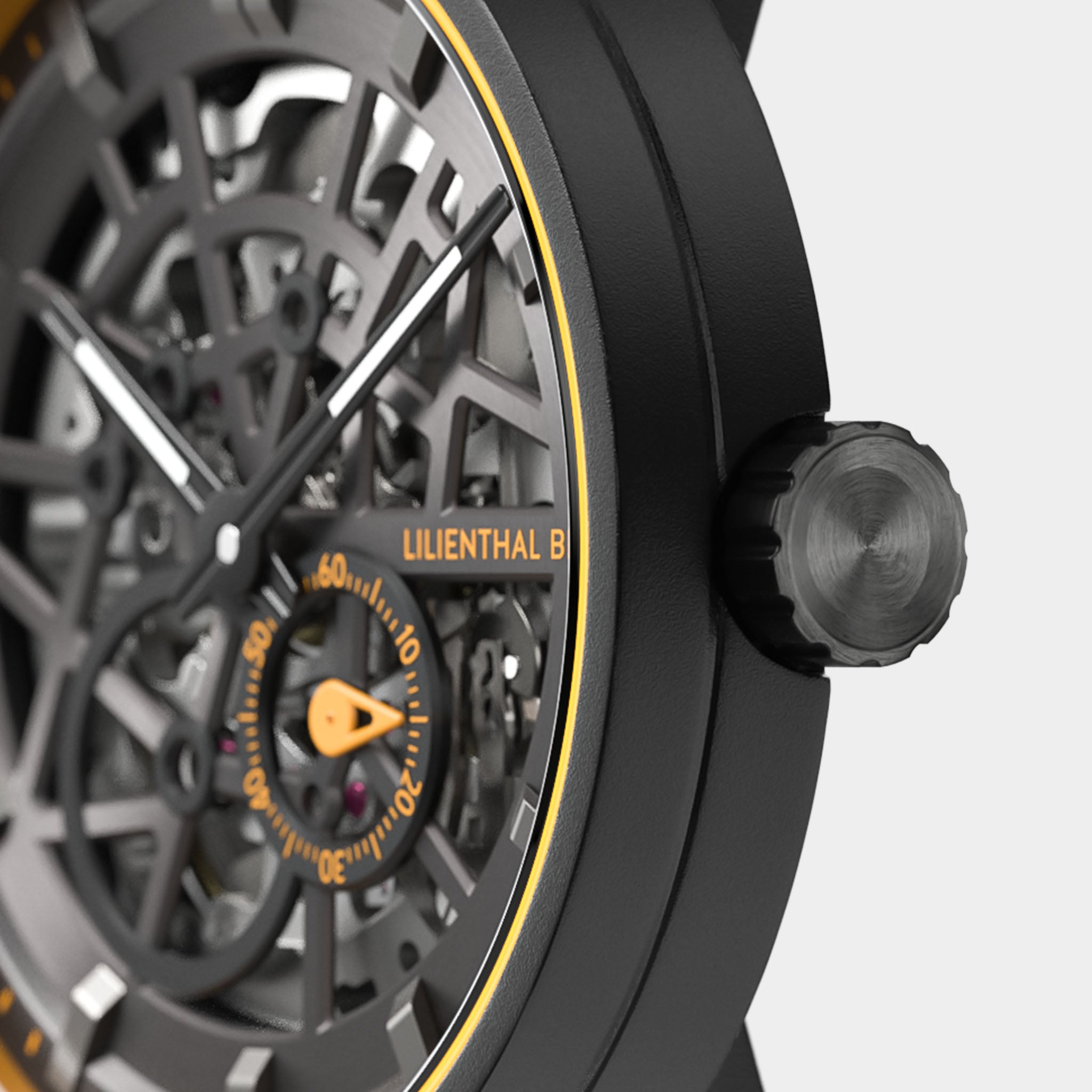 Neolux Skeleton Black Orange - Textile – Lilienthal Berlin - North