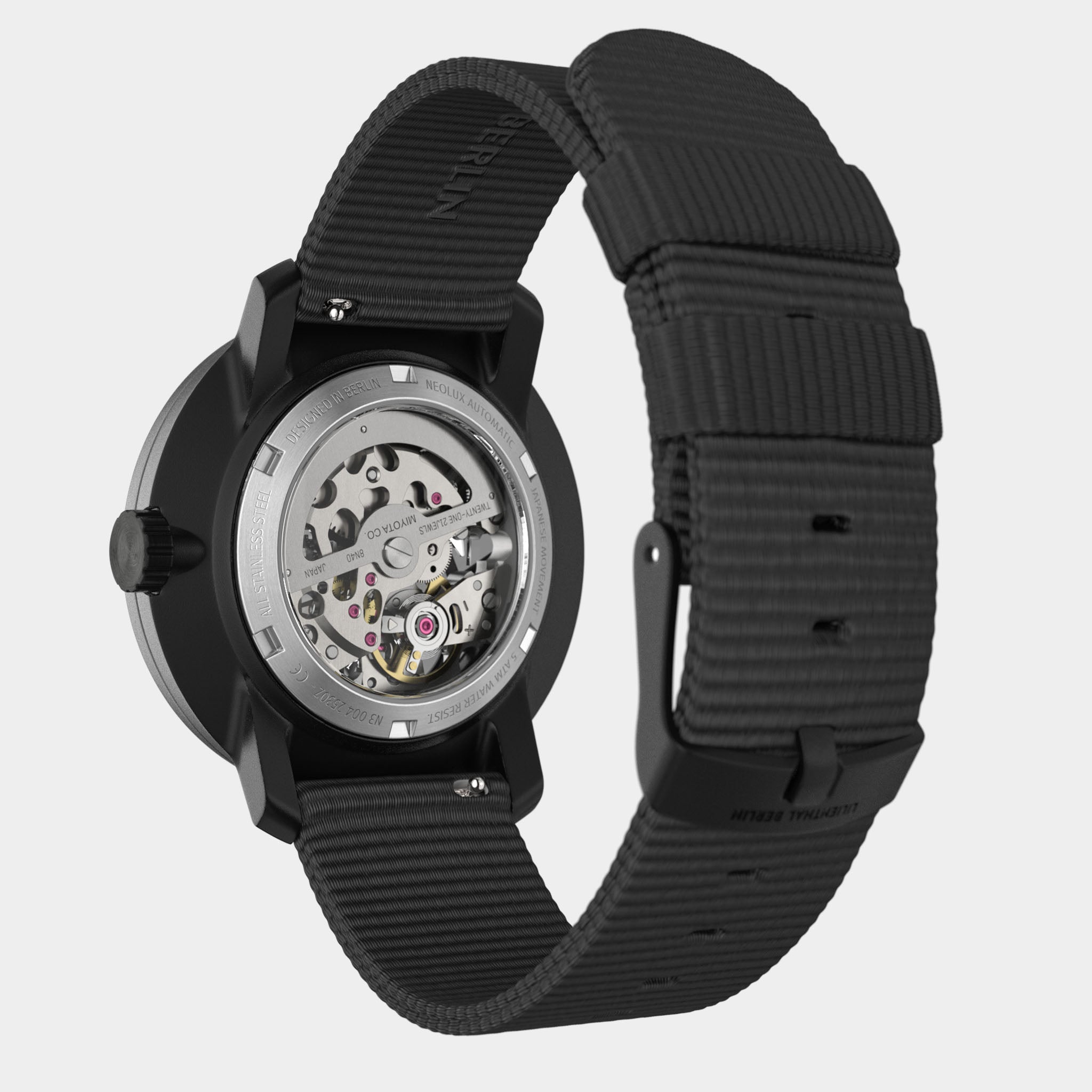 ASTRIAAL blackl ブラックメタル Neolux Skeleton Black Orange - Stainless Steel – Lilienthal Berlin