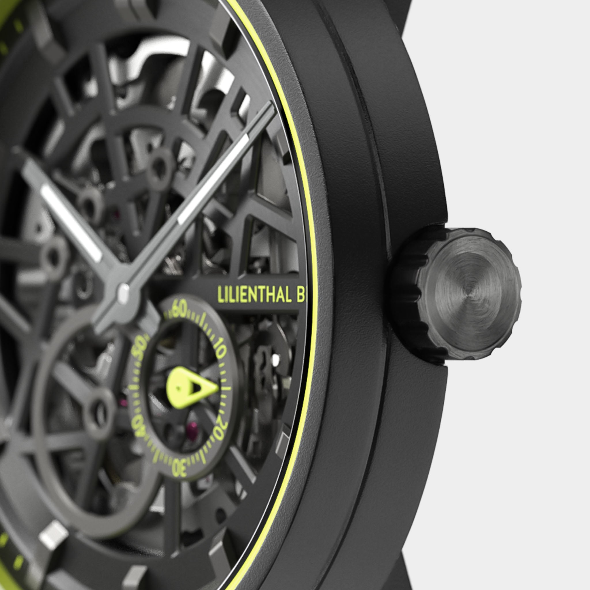 Neolux Skeleton Black Lime - Textile – Lilienthal Berlin - North