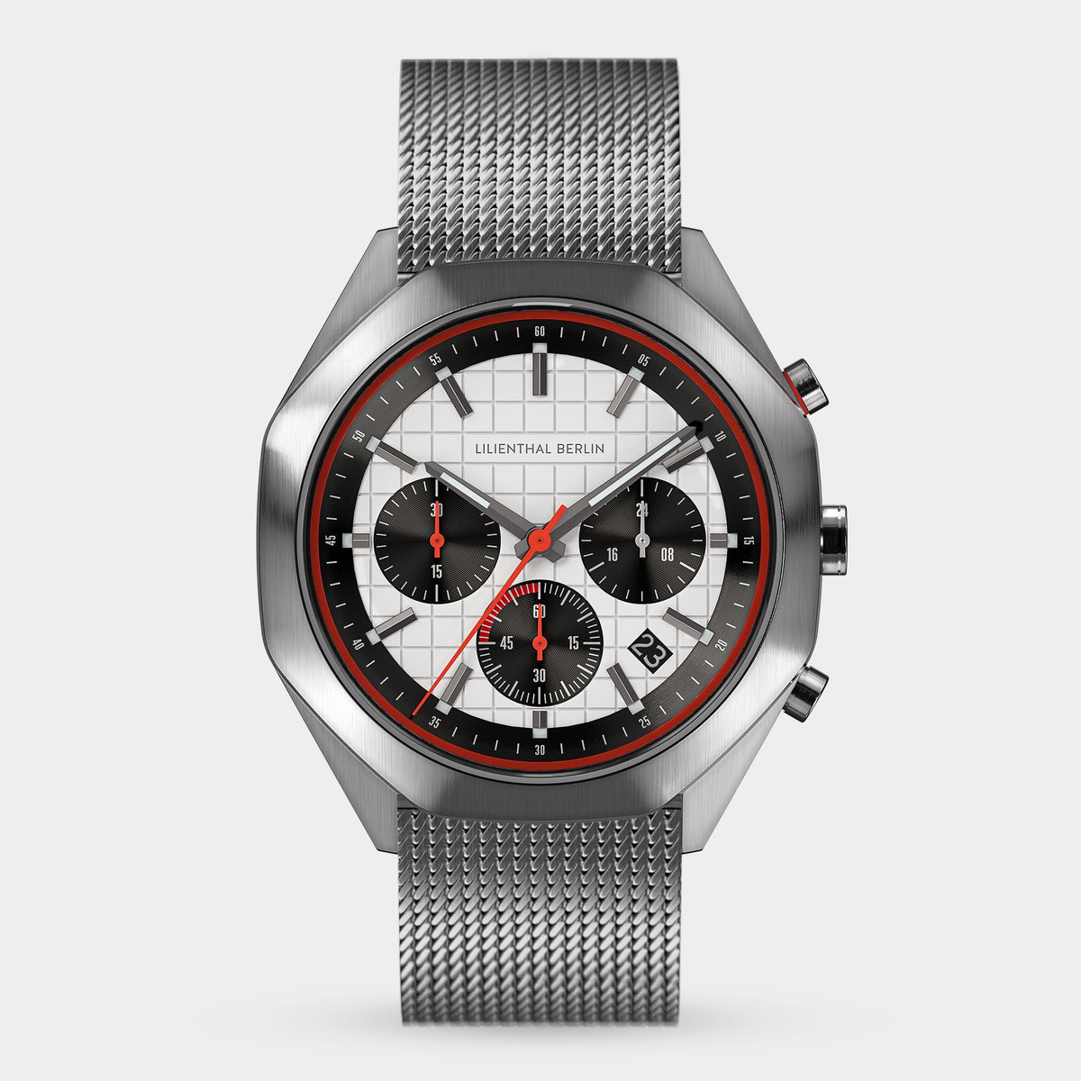 Lilienthal Berlin Octachrono Black Lime Mesh Black Brushed Ndash Lilienthal Berlin North America
