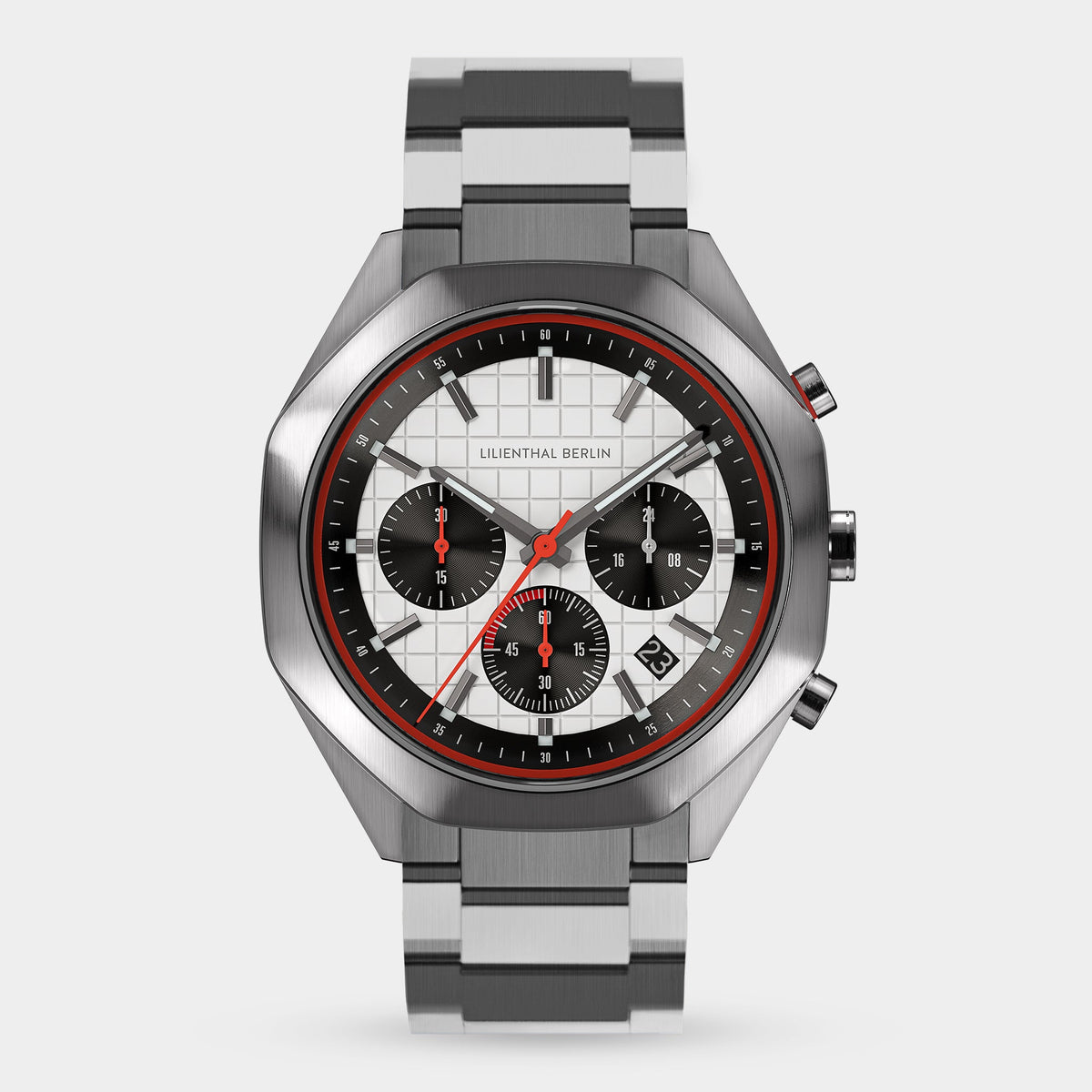 Lilienthal Berlin Octachrono Black Lime Mesh Black Brushed Ndash Lilienthal Berlin North America
