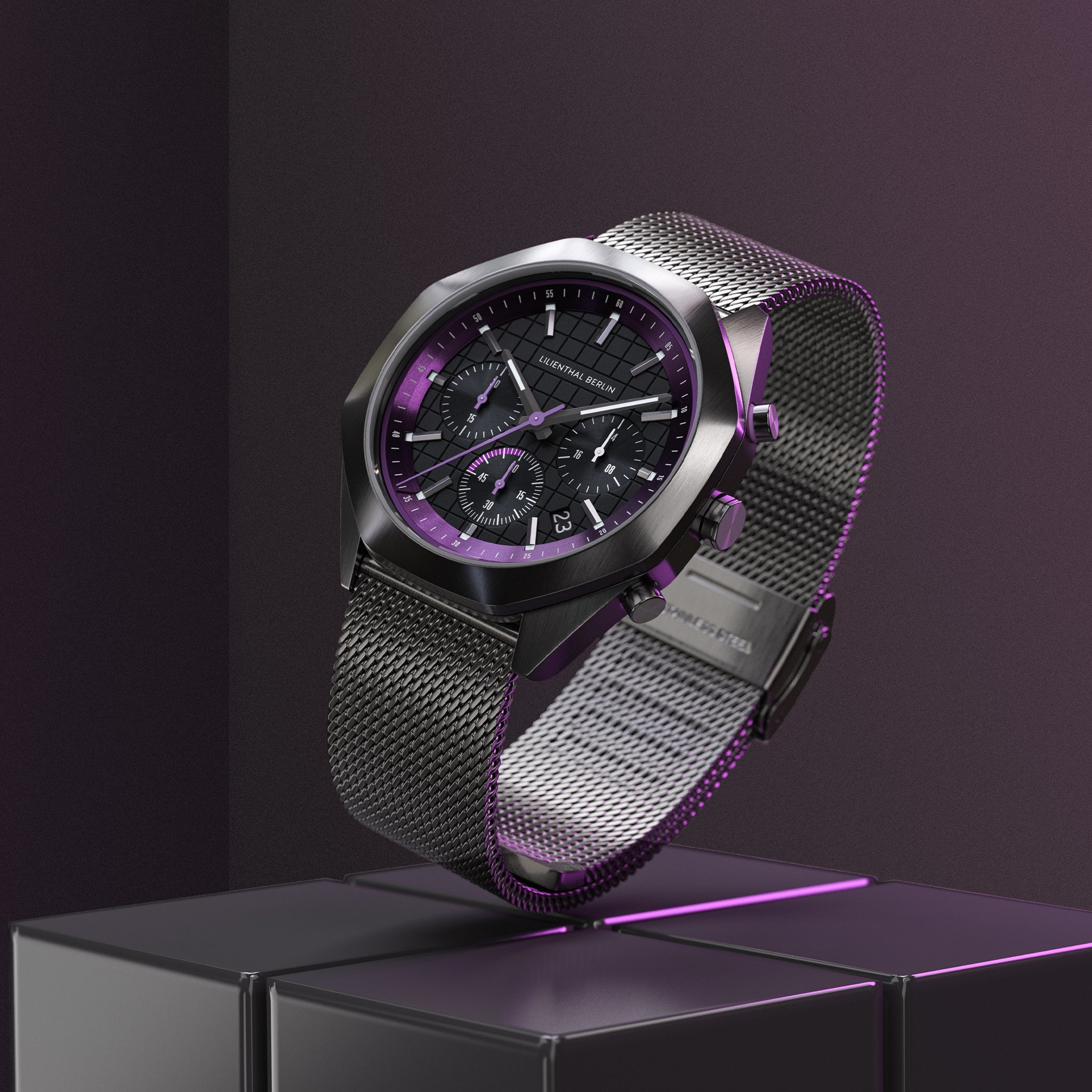 Octachrono Dark Silver Purple - Lilienthal Berlin