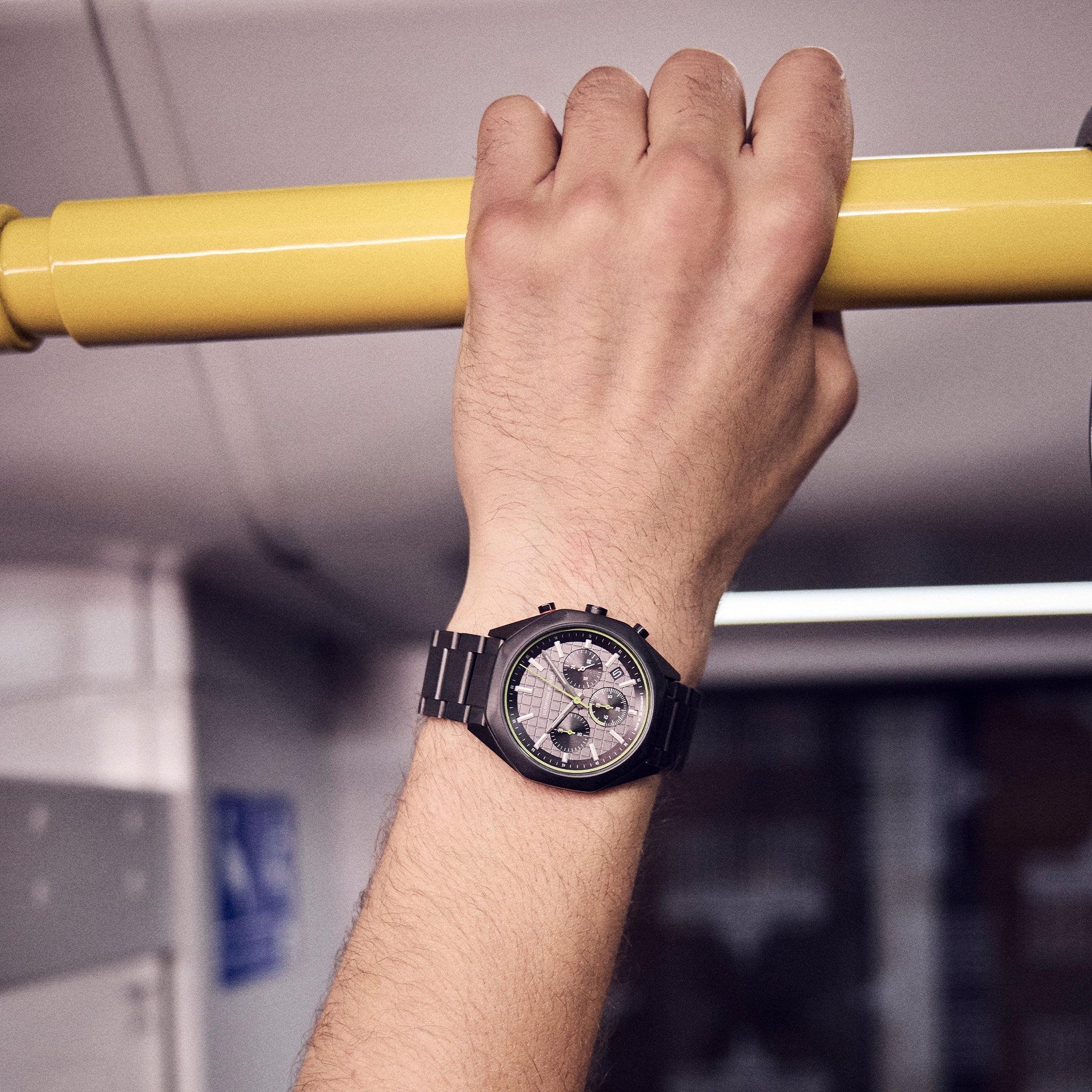 Octachrono Black Lime Mesh Black Brushed – Lilienthal Berlin