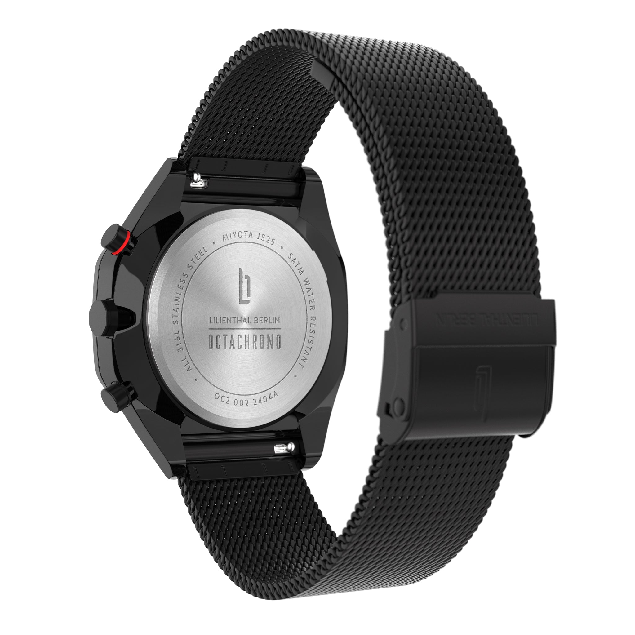 Octachrono Black Sand Mesh Black Matte – Lilienthal Berlin - North