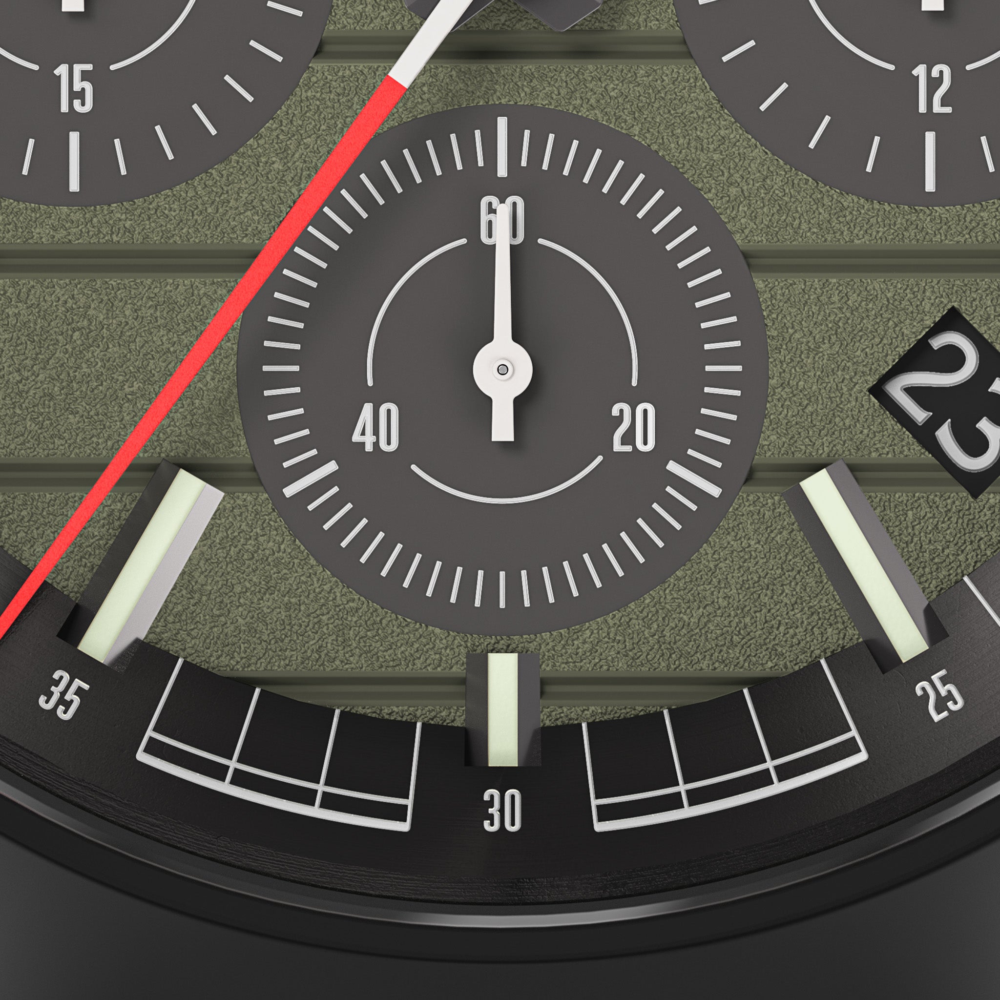 Octachrono Black Olive Mesh Black Matte – Lilienthal Berlin
