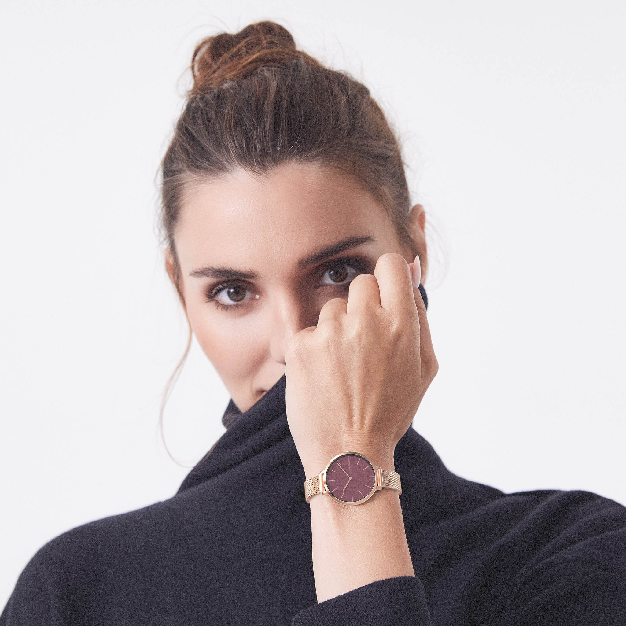 Rosalux Rosegold Burgundy Mesh Rose gold Brushed – Lilienthal