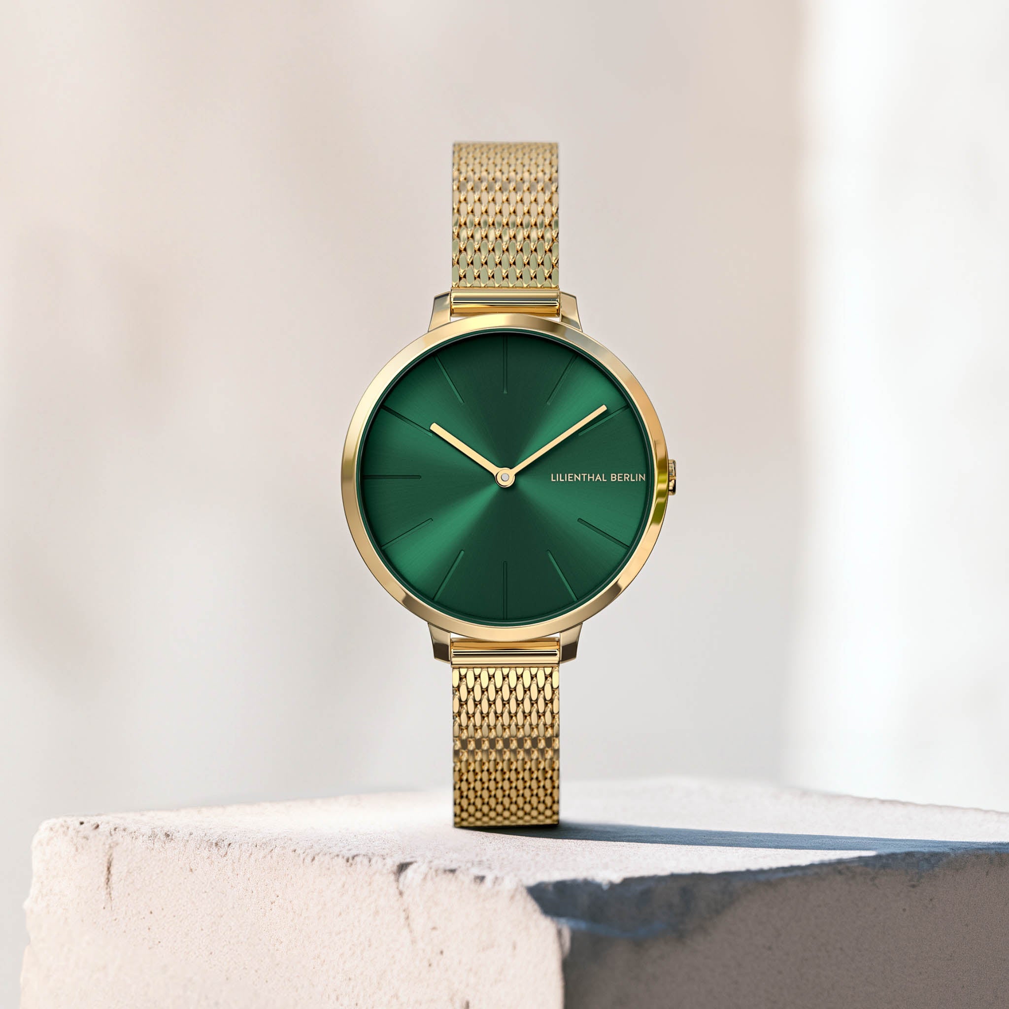 Rosalux Gold Emerald Green Mesh Gold Glossy – Lilienthal Berlin