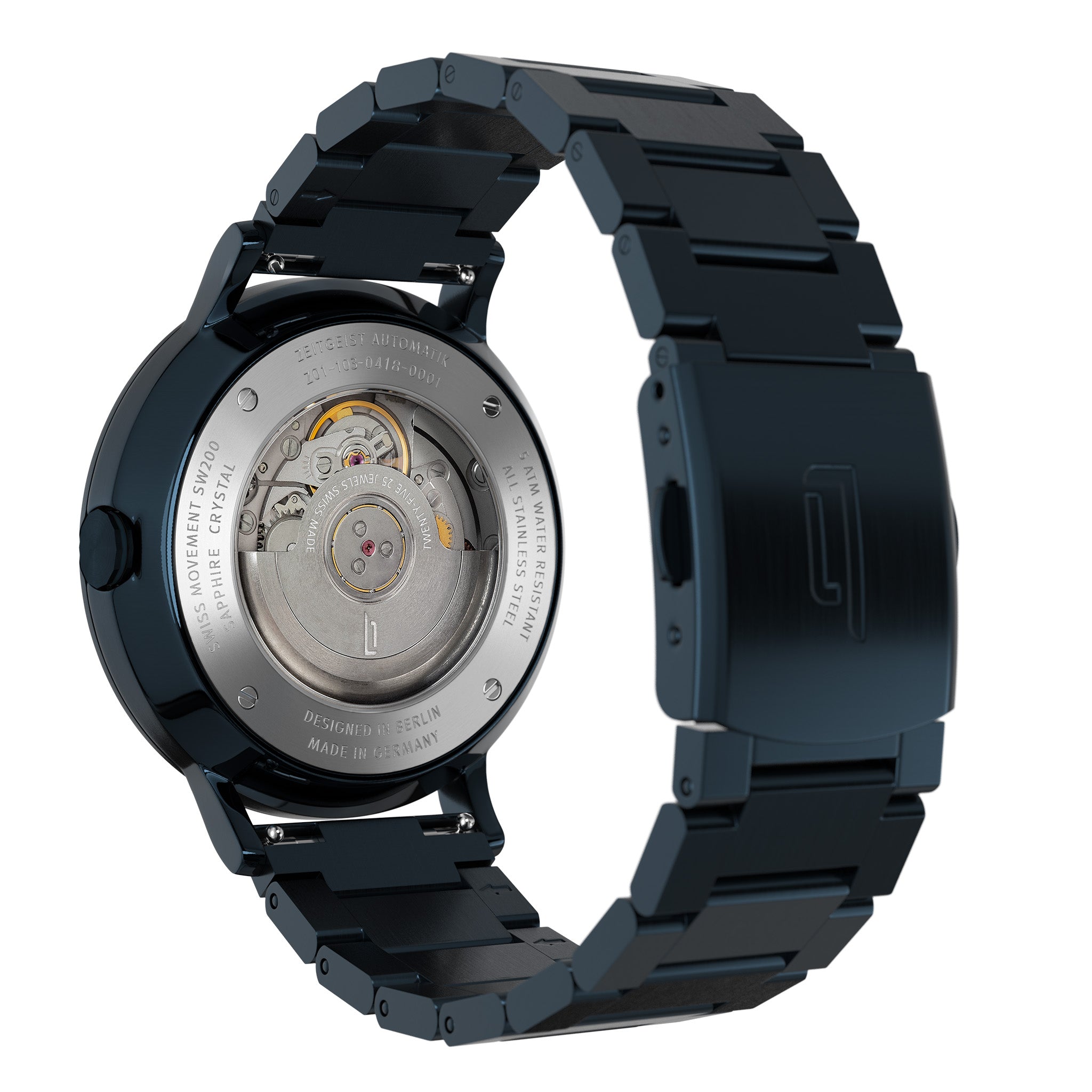 Zeitgeist Automatik All Blue Stainless steel Blue Matte