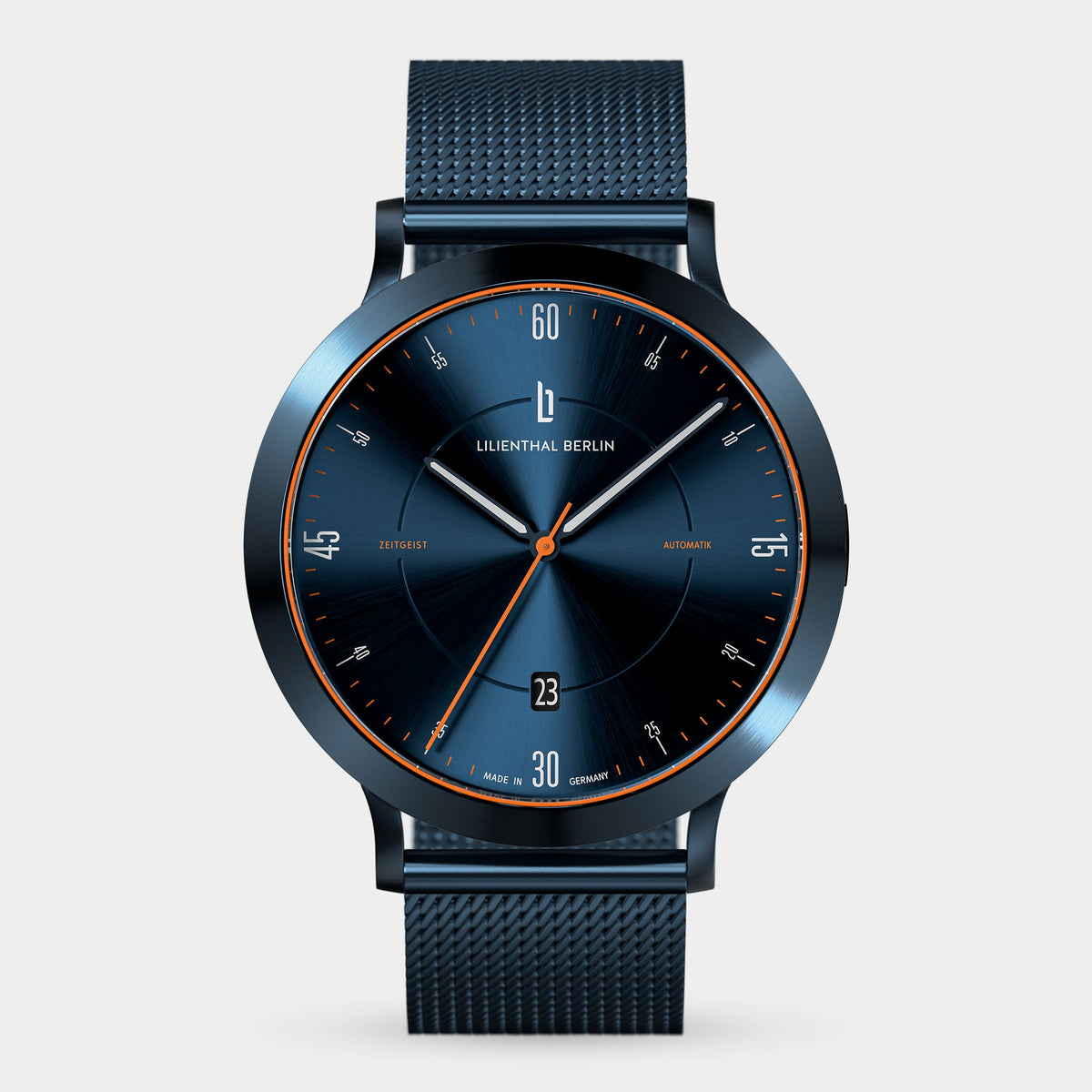 Lilienthal Berlin Zeitgeist Automatik All Black Leather Black Ndash Lilienthal Berlin North America