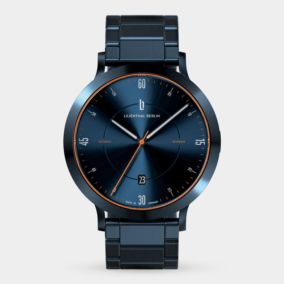 Lilienthal Berlin Zeitgeist Automatik All Black Leather Black Ndash Lilienthal Berlin North America